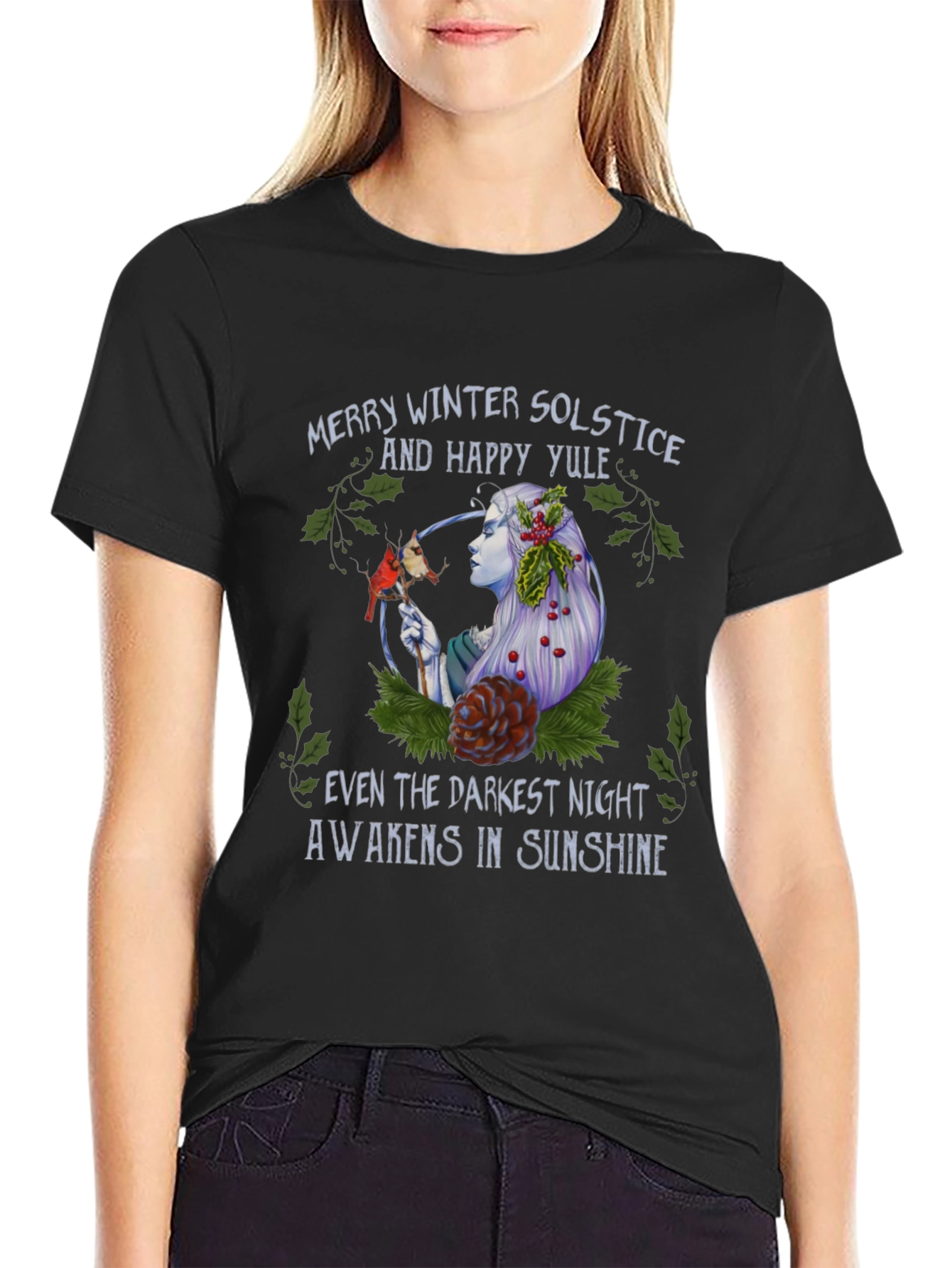 Winter Solstice & Happy Yule Graphic T-Shirt