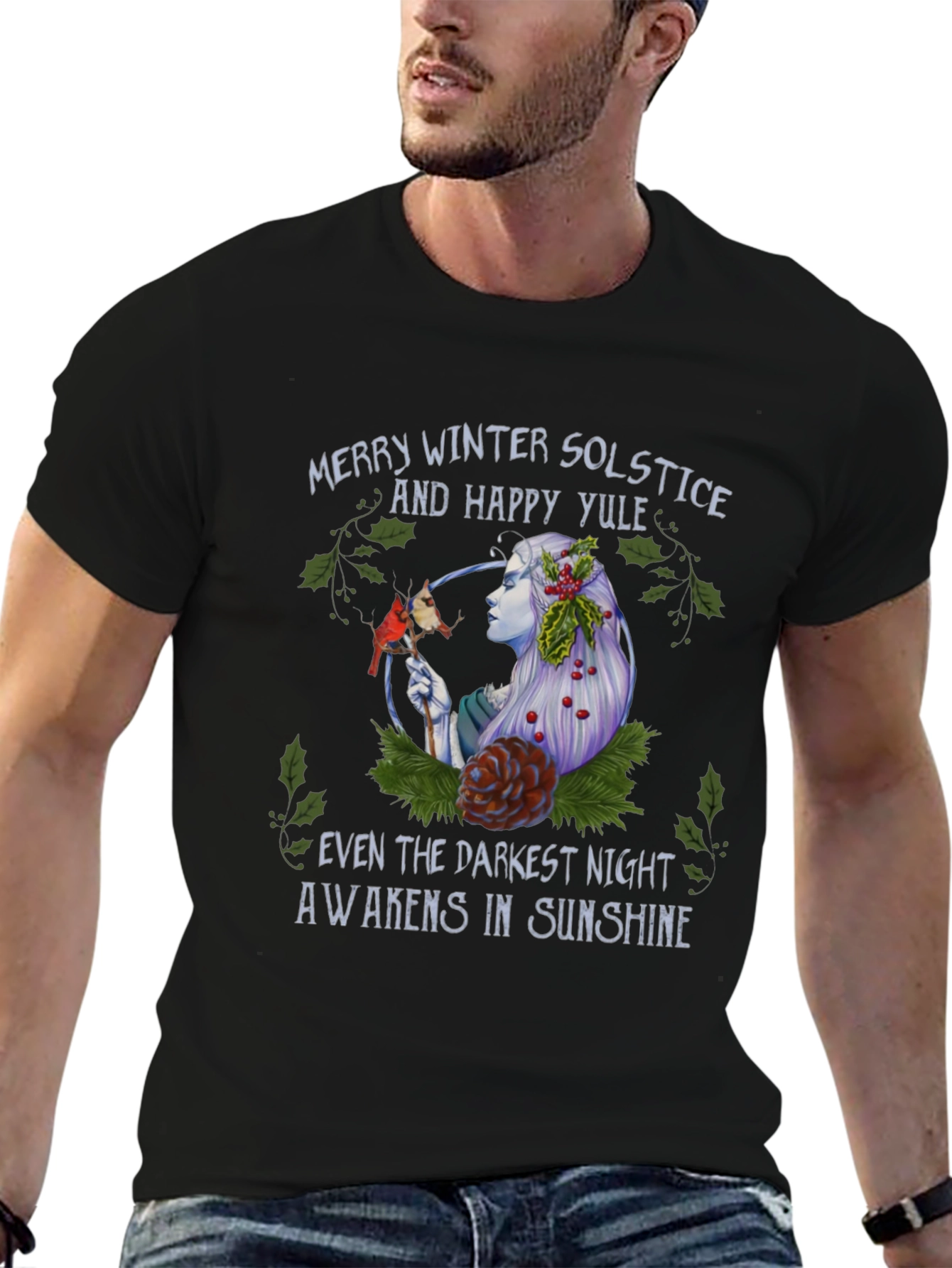 Winter Solstice & Happy Yule Graphic T-Shirt