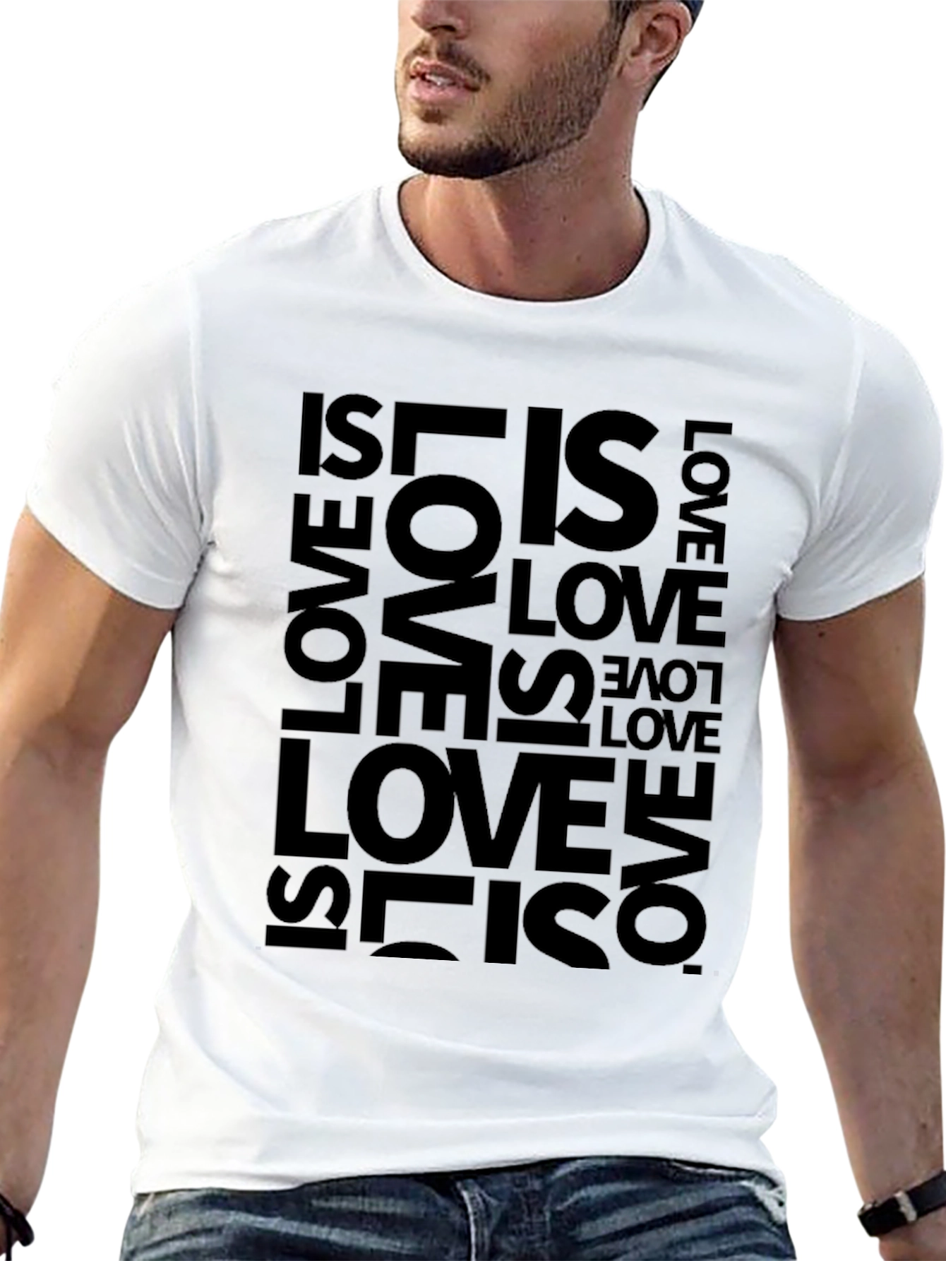 Love Is Love Graphic Tee - Black