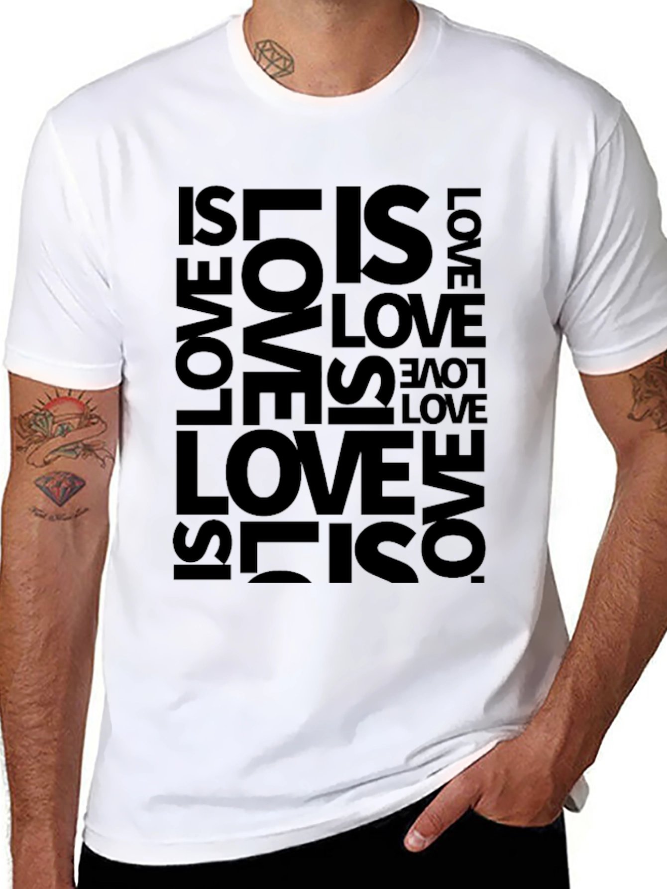 Love Is Love Graphic Tee - Black