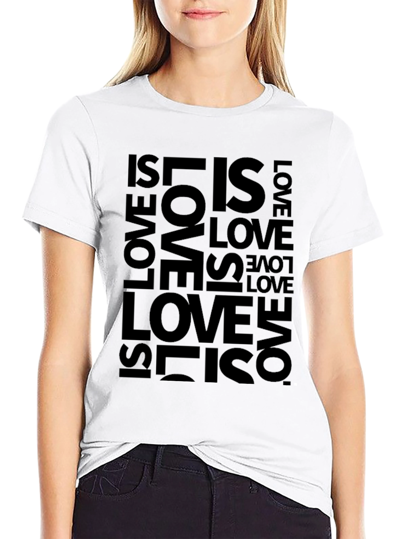 Love Is Love Graphic Tee - Black