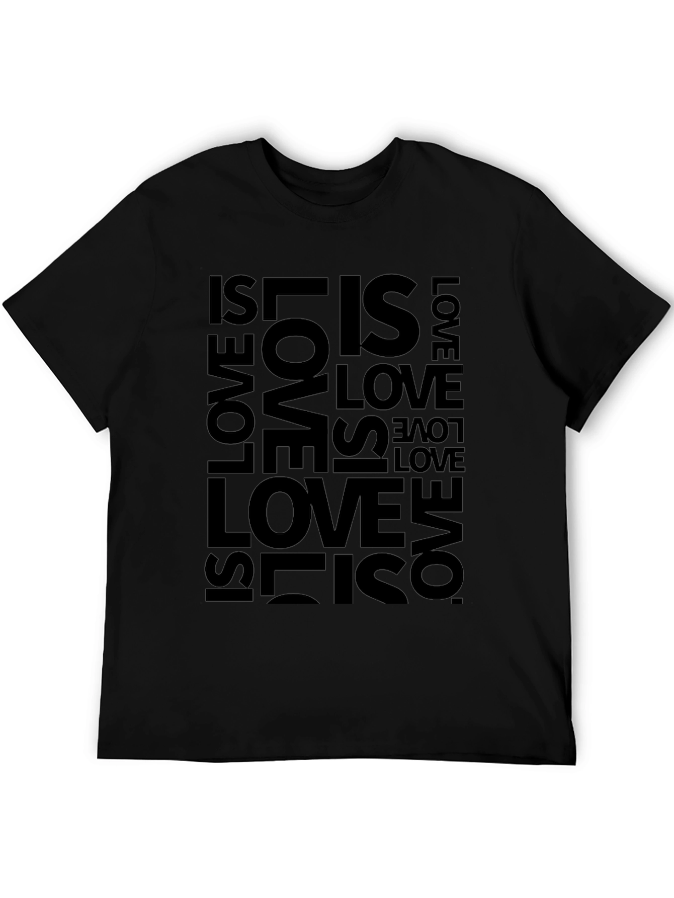 Love Is Love Graphic Tee - Black