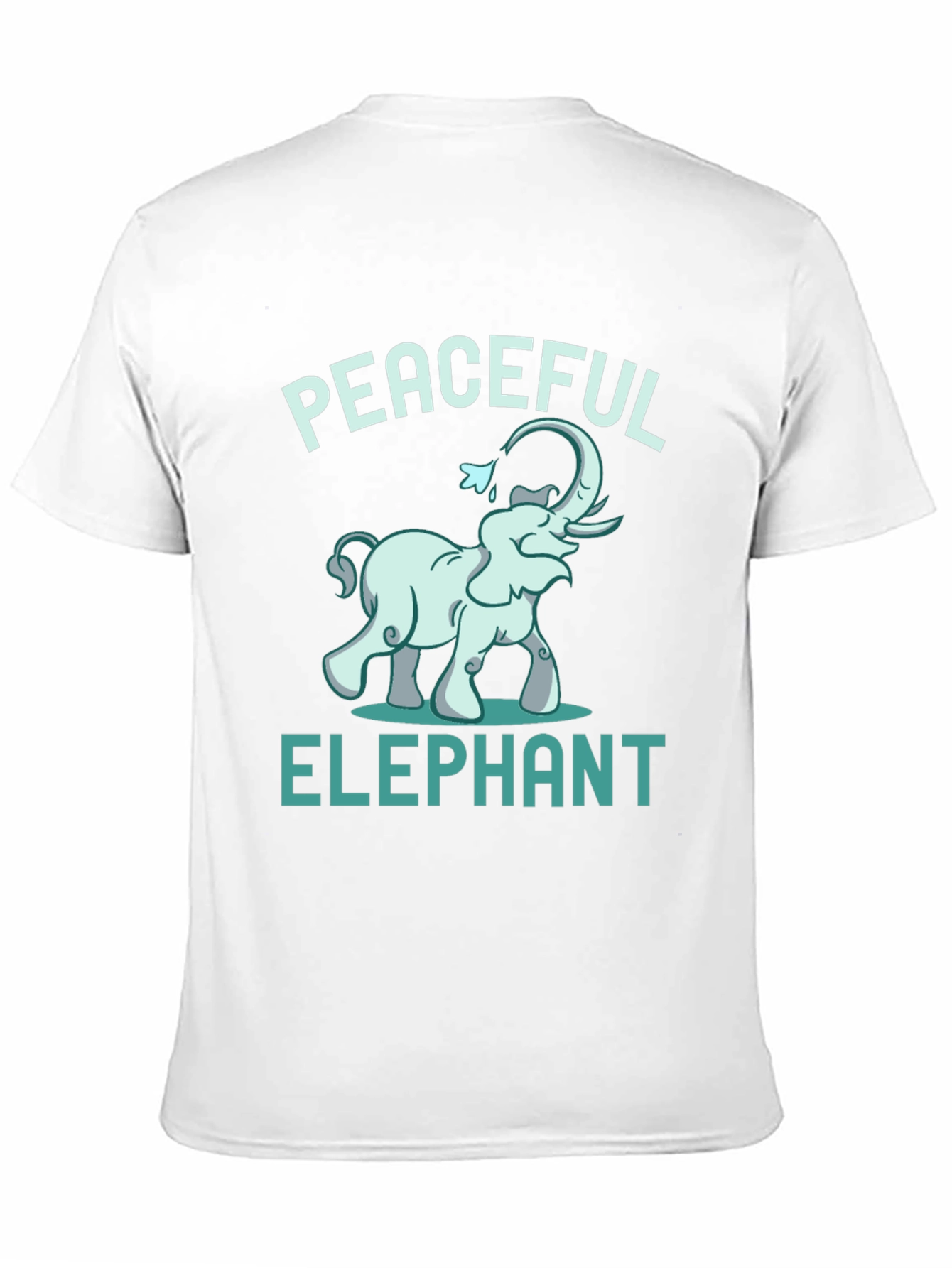 Peaceful Elephant Graphic Tee - Unique Animal Design
