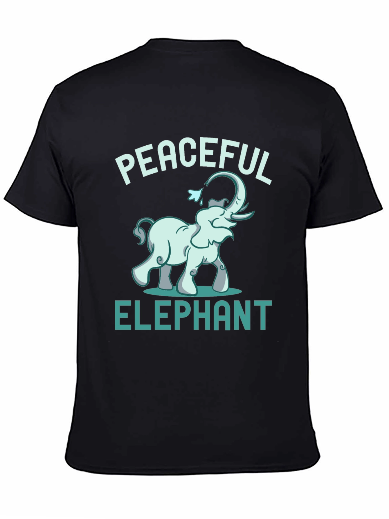 Peaceful Elephant Graphic Tee - Unique Animal Design