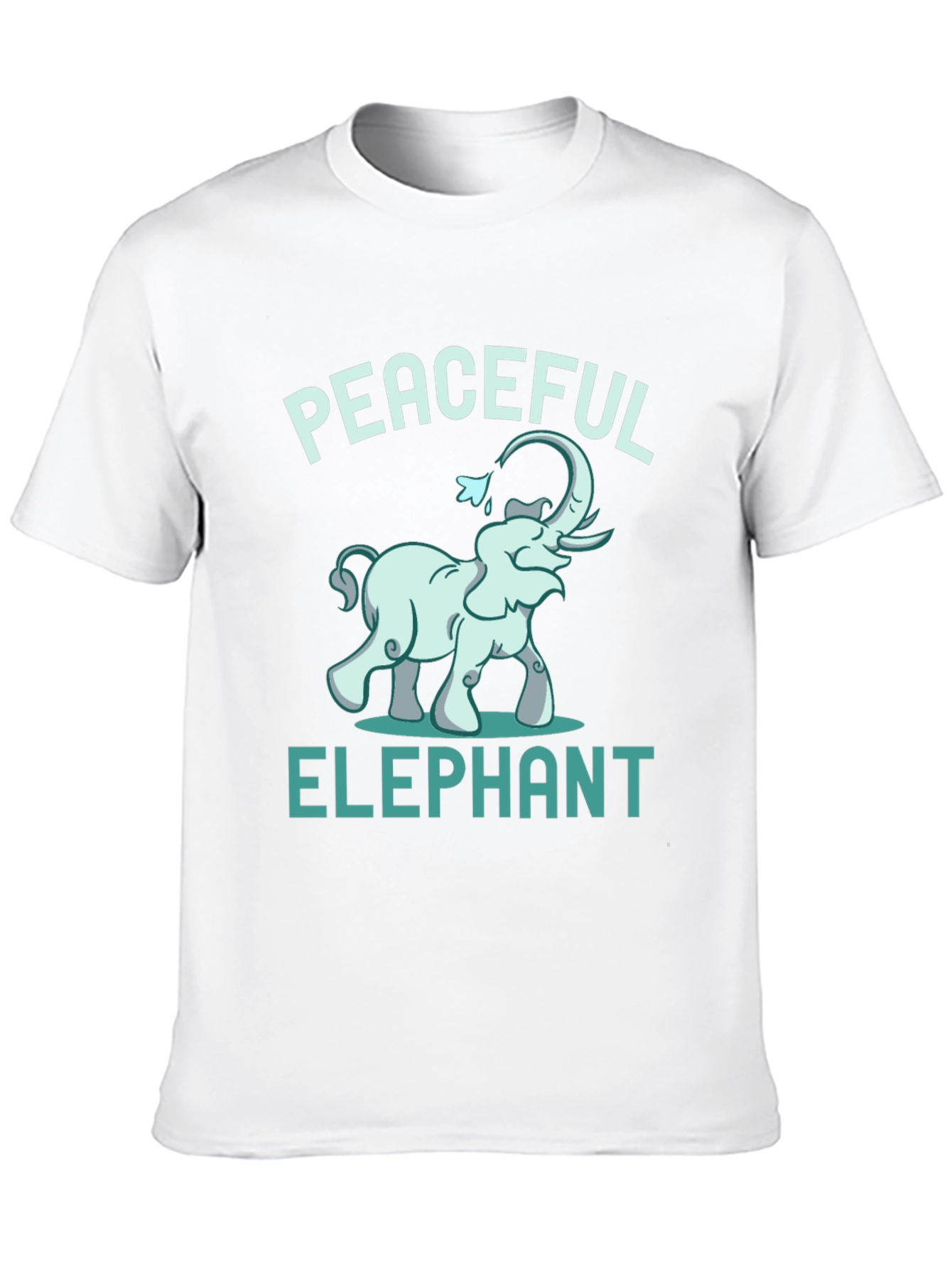 Peaceful Elephant Graphic Tee - Unique Animal Design
