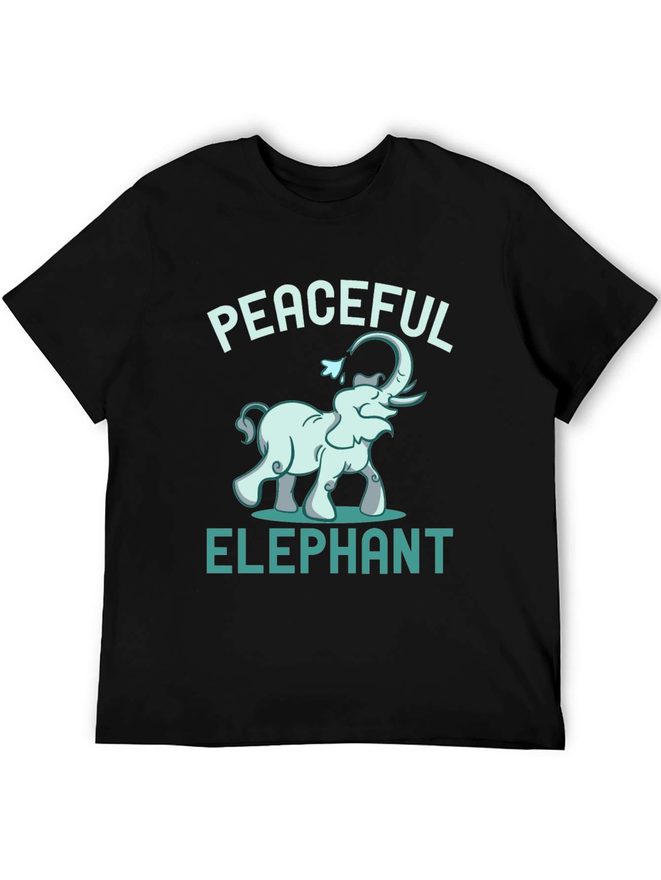 Peaceful Elephant Graphic Tee - Unique Animal Design