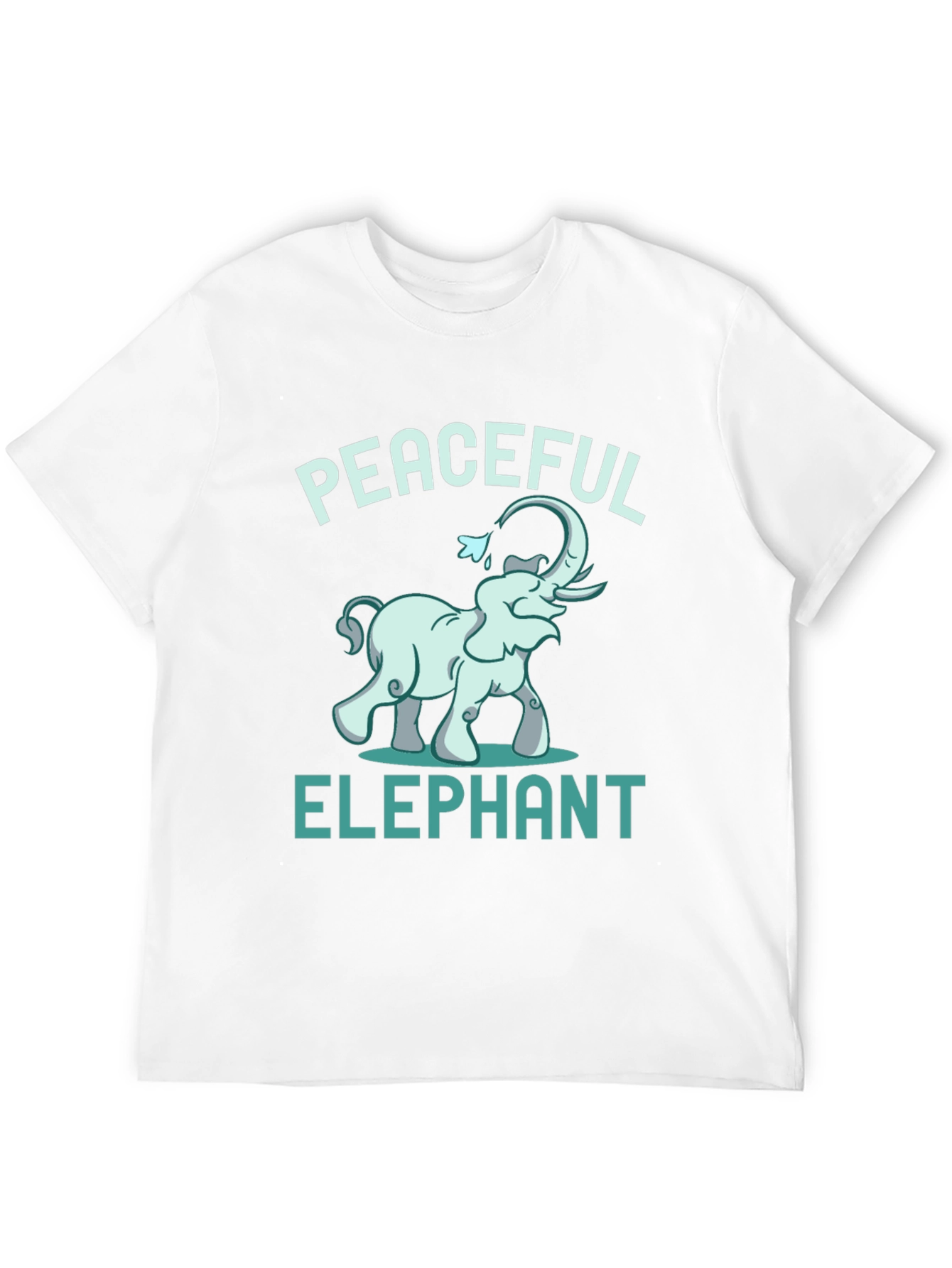 Peaceful Elephant Graphic Tee - Unique Animal Design