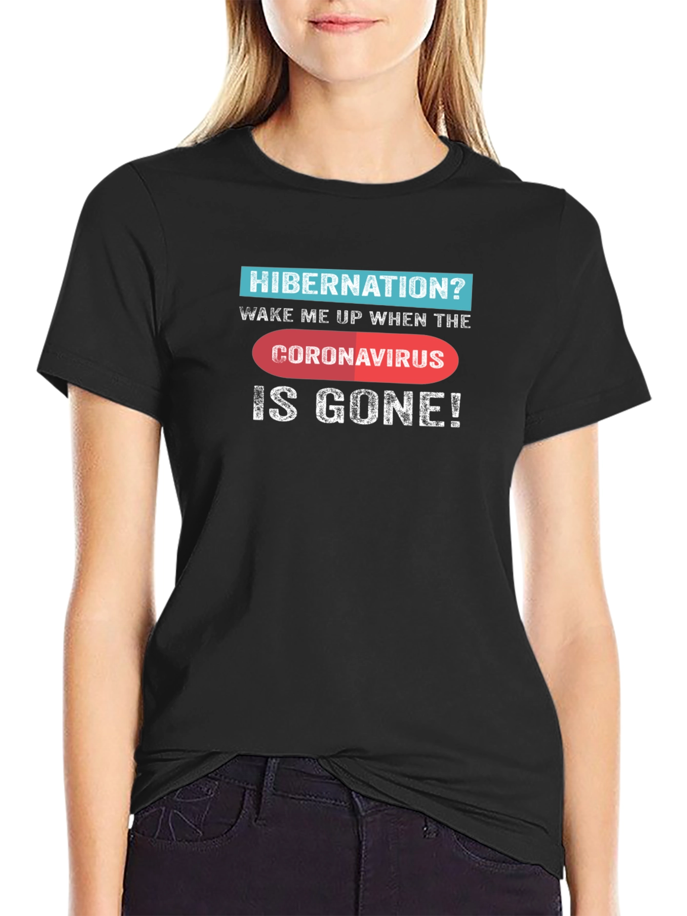 Hibernation Coronavirus Novelty Graphic Tee