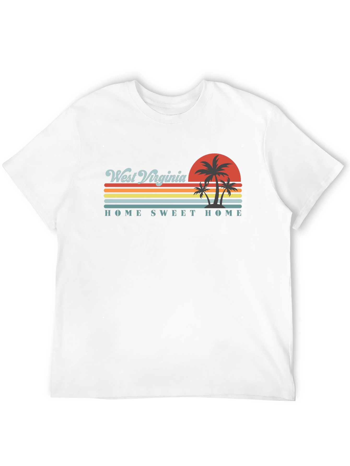 West Virginia Home Sweet Home Black T-Shirt