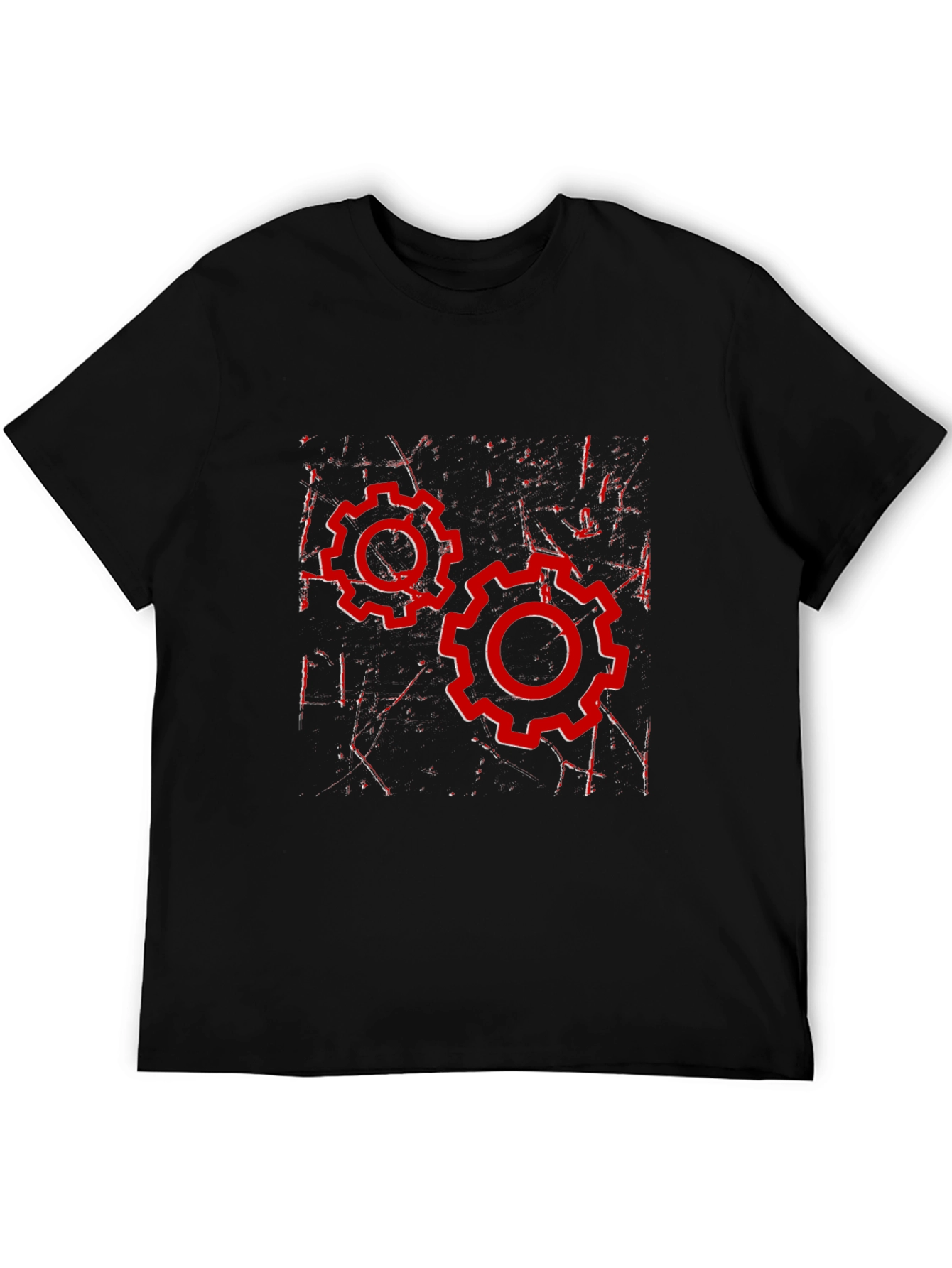 Gear Graphic Black T-Shirt