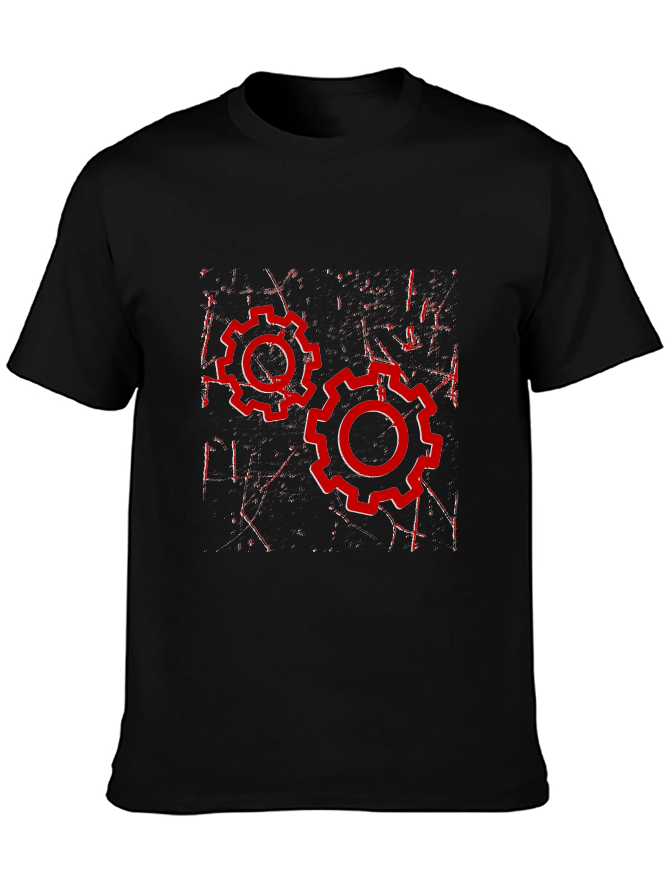 Gear Graphic Black T-Shirt