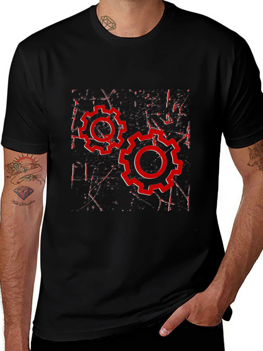 Gear Graphic Black T-Shirt