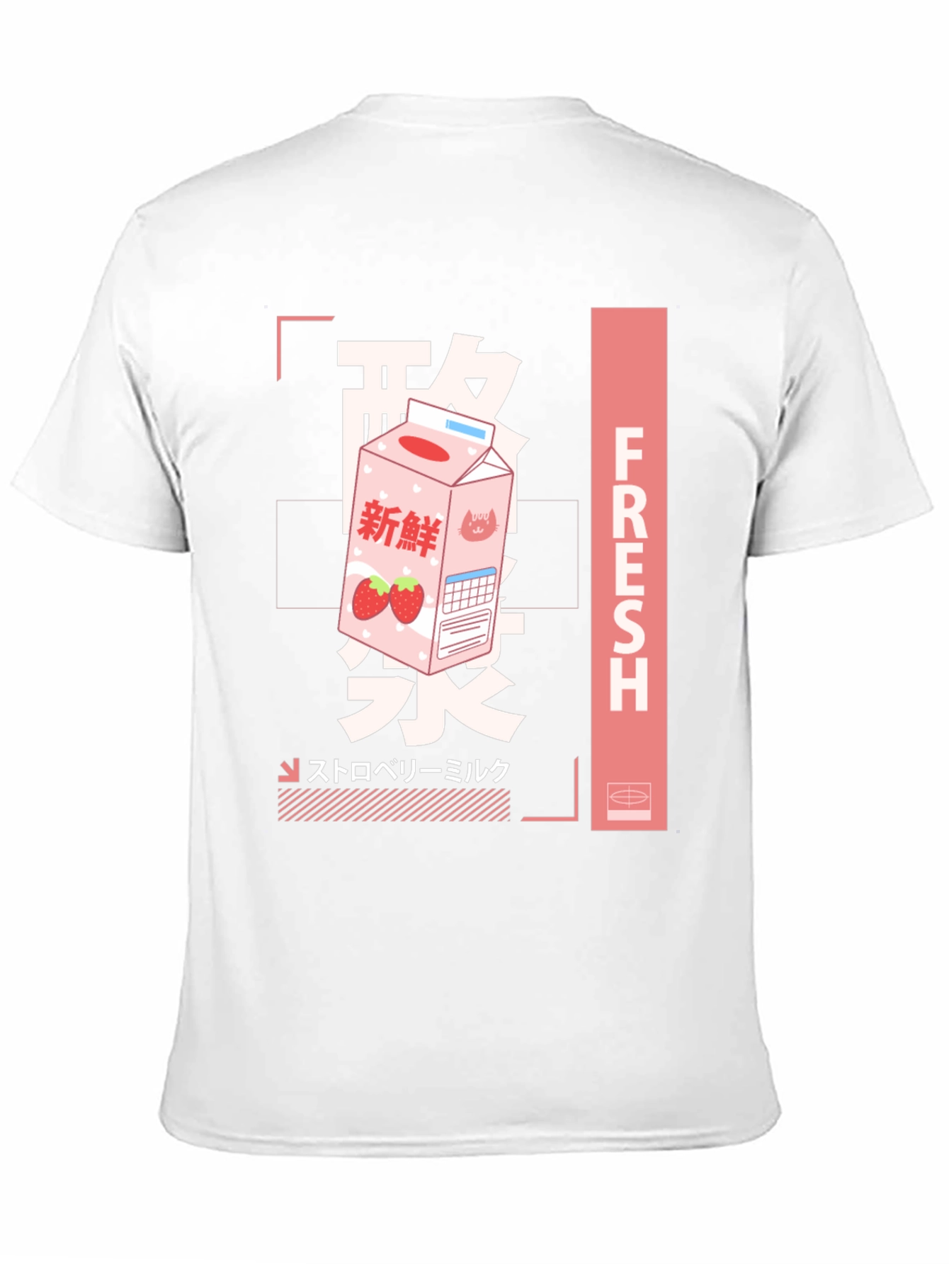 Strawberry Milk Graphic Tee - Fresh Japanese Style Shirt