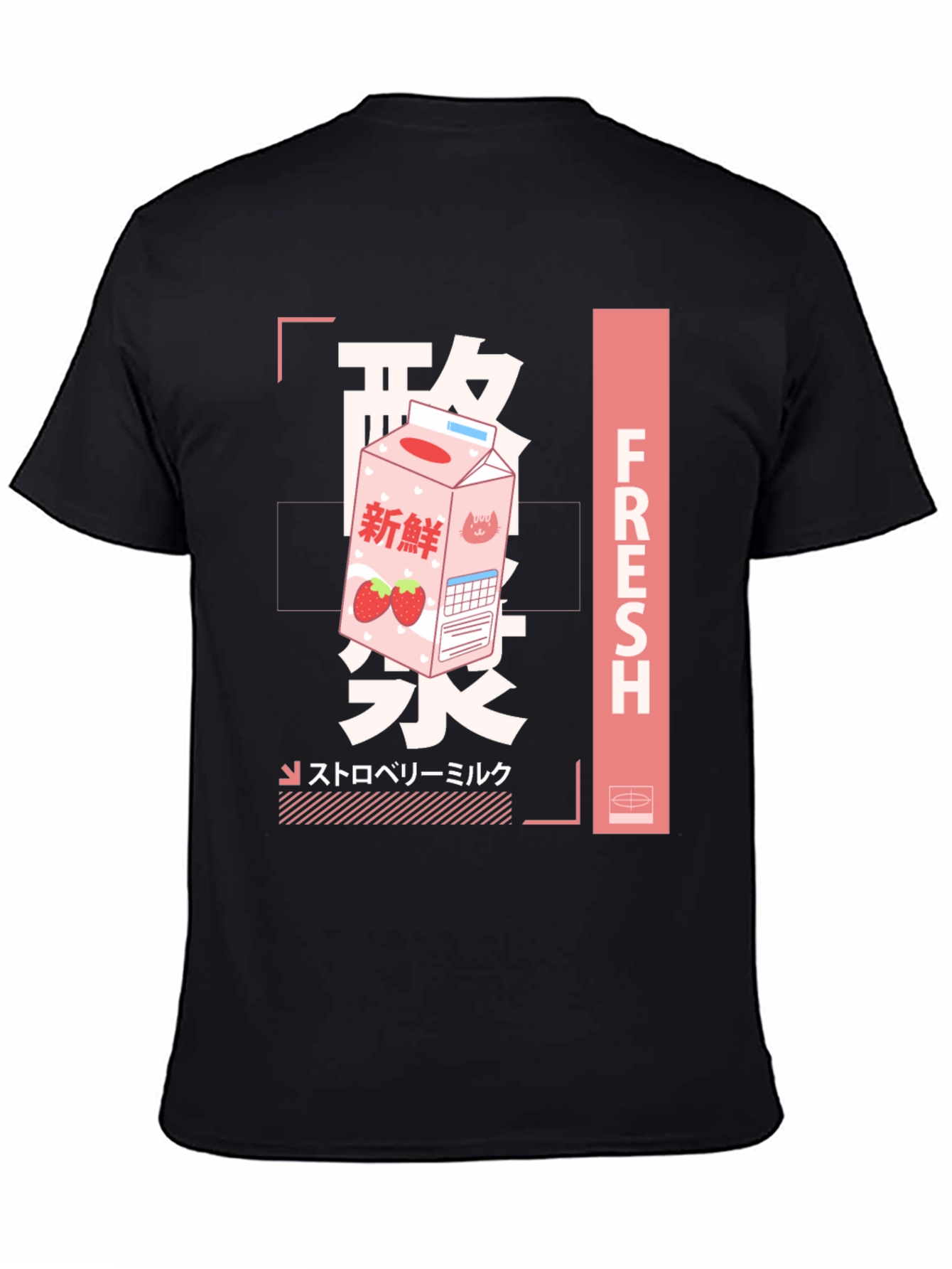 Strawberry Milk Graphic Tee - Fresh Japanese Style Shirt