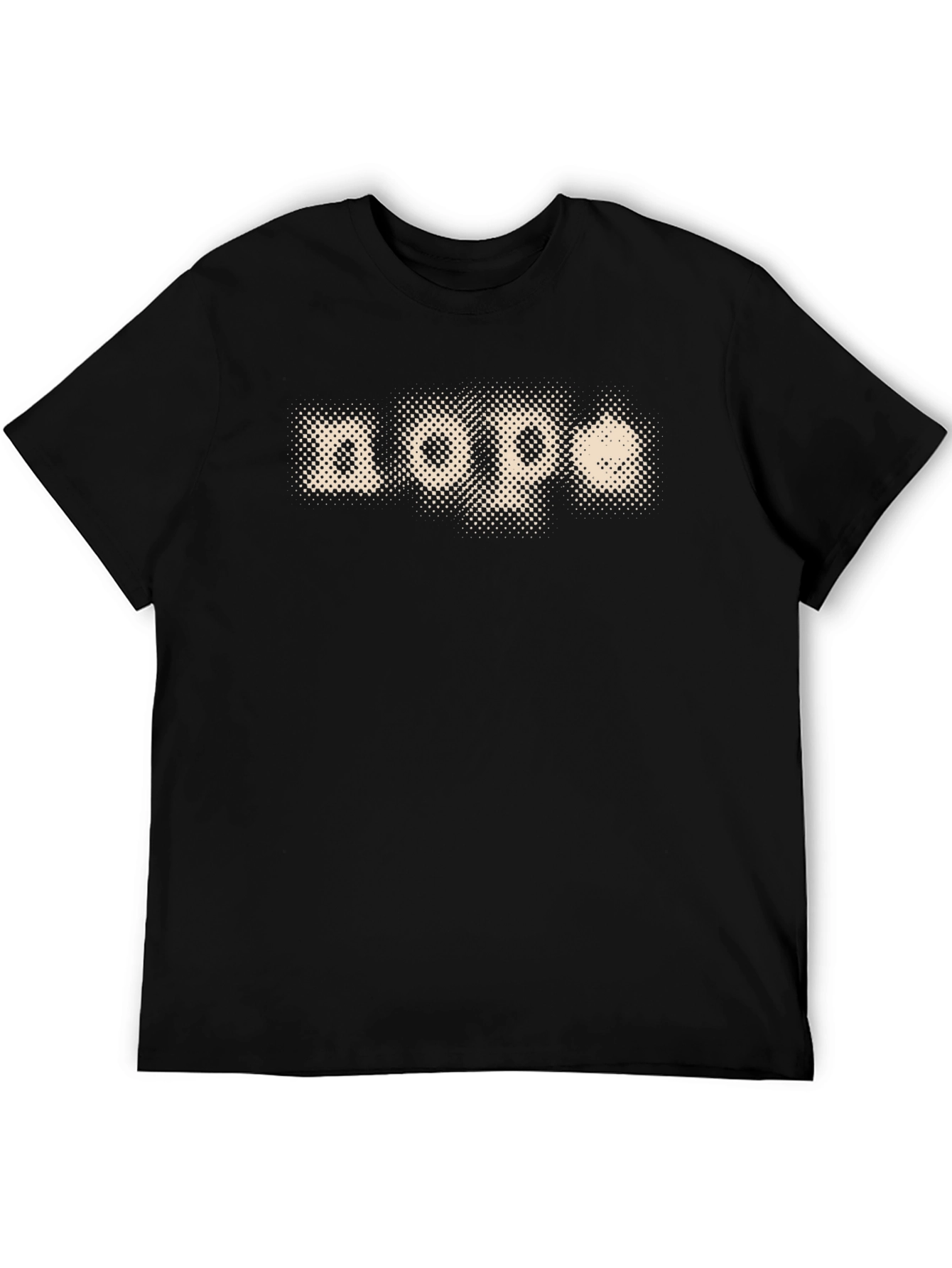 Nope Graphic Print T-Shirt - Casual Black Tee