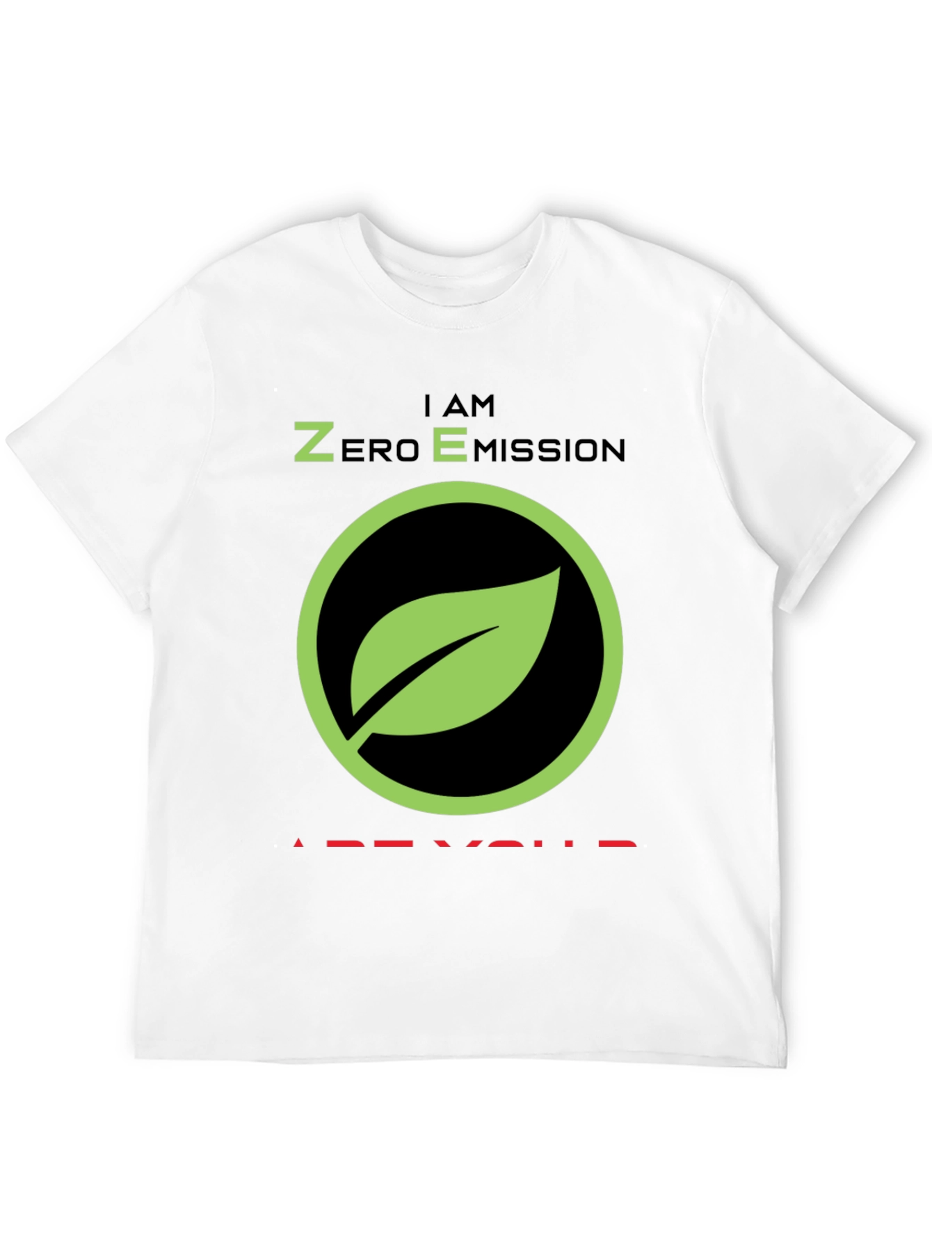 Zero Emission Leaf T-Shirt - Eco-Friendly Tee