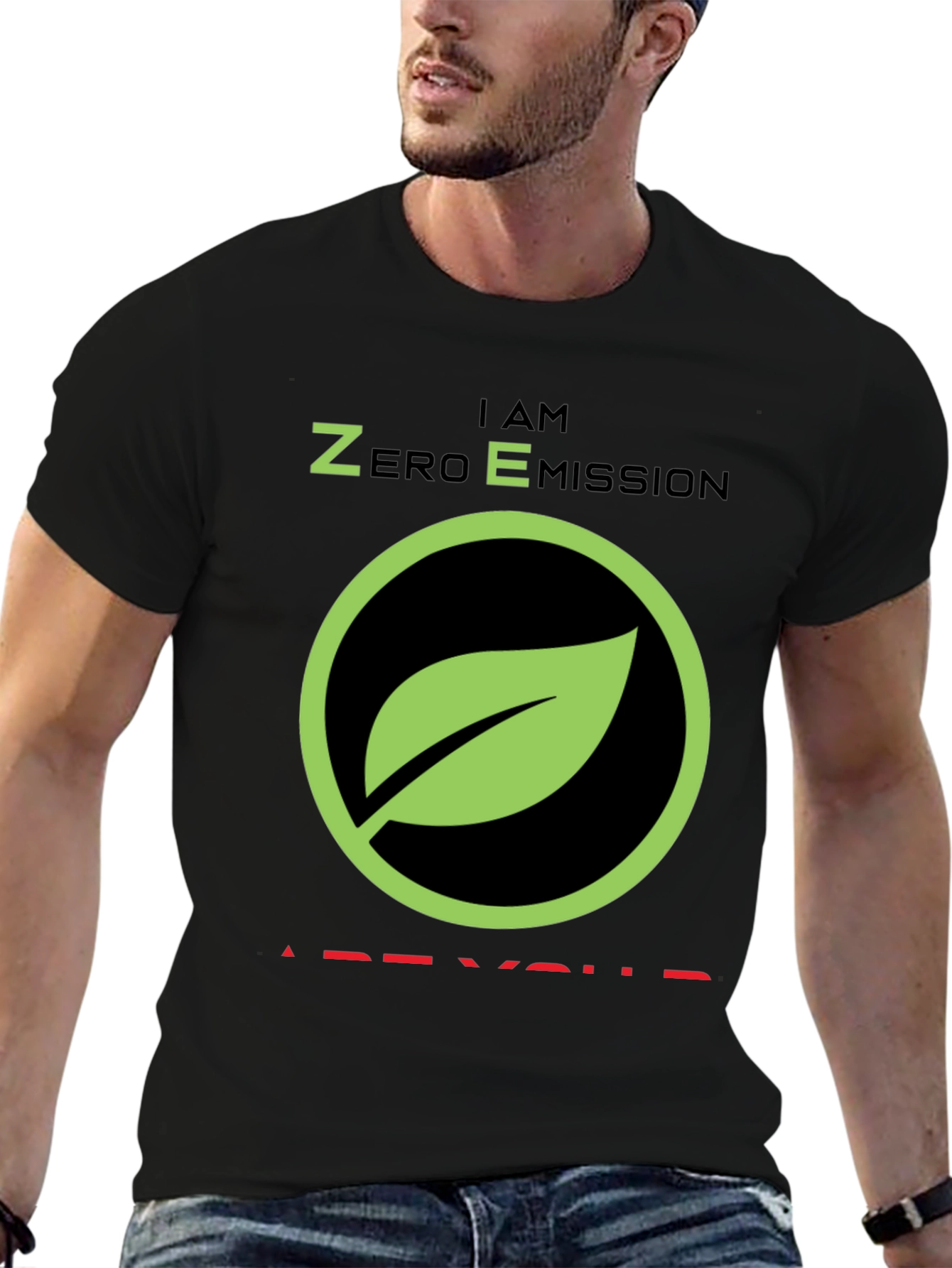 Zero Emission Leaf T-Shirt - Eco-Friendly Tee