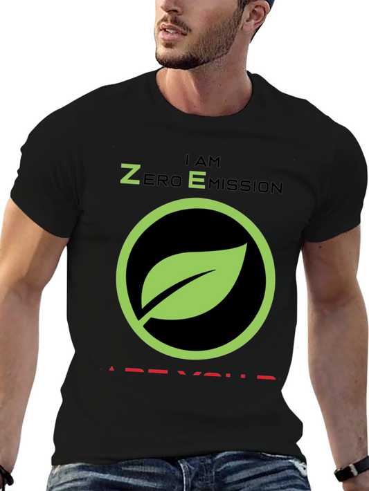 Zero Emission Leaf T-Shirt - Eco-Friendly Tee