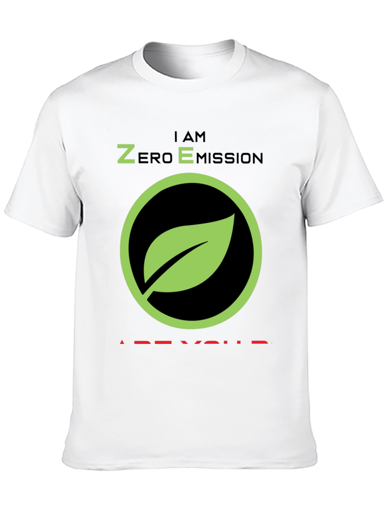 Zero Emission Leaf T-Shirt - Eco-Friendly Tee