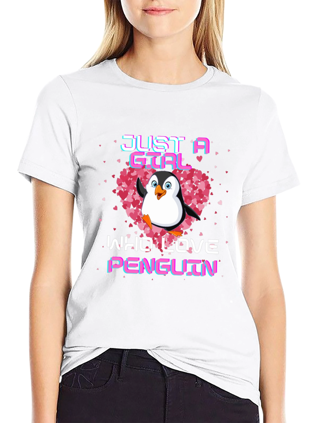 Just A Girl Who Loves Penguins T-Shirt