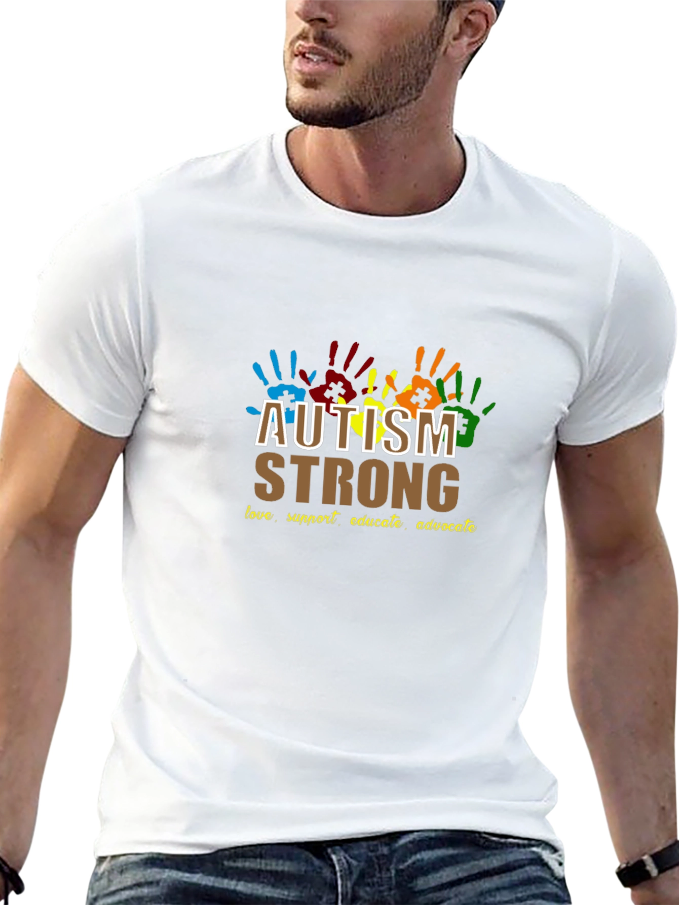 Autism Strong Tee - Love Support Educate