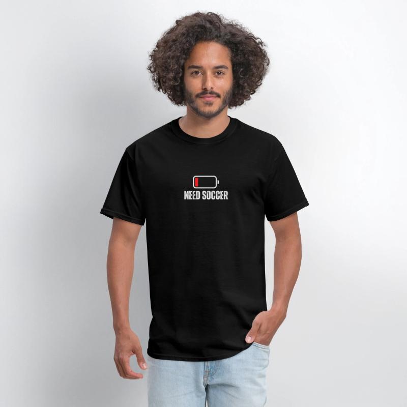 Need Soccer Low Battery Funny Soccer Player