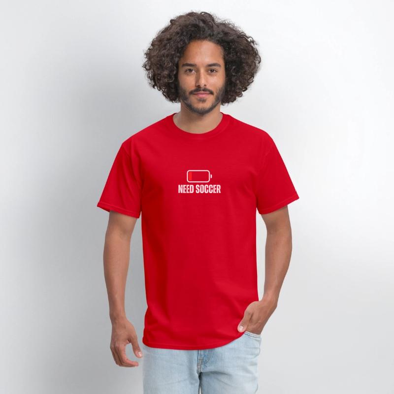 Need Soccer Low Battery Funny Soccer Player