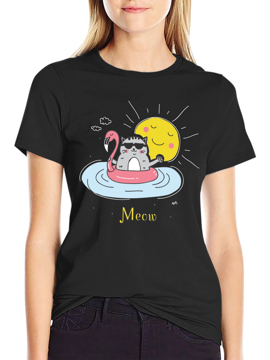Cool Cat Summer Vibes T-Shirt