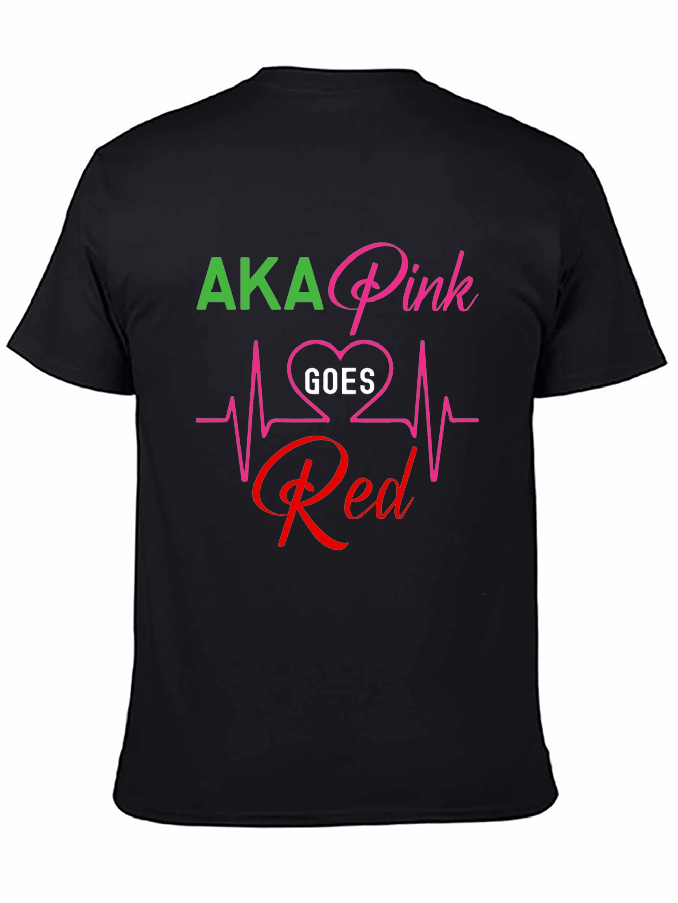 AKA Pink Goes Red Graphic T-Shirt