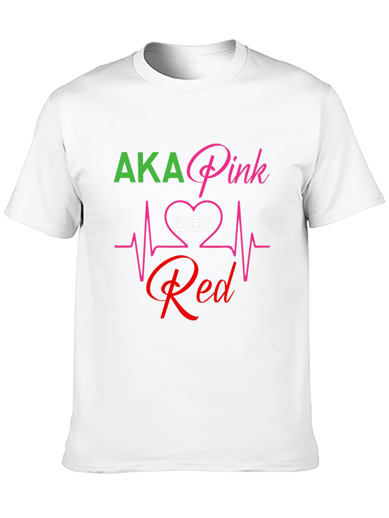 AKA Pink Goes Red Graphic T-Shirt