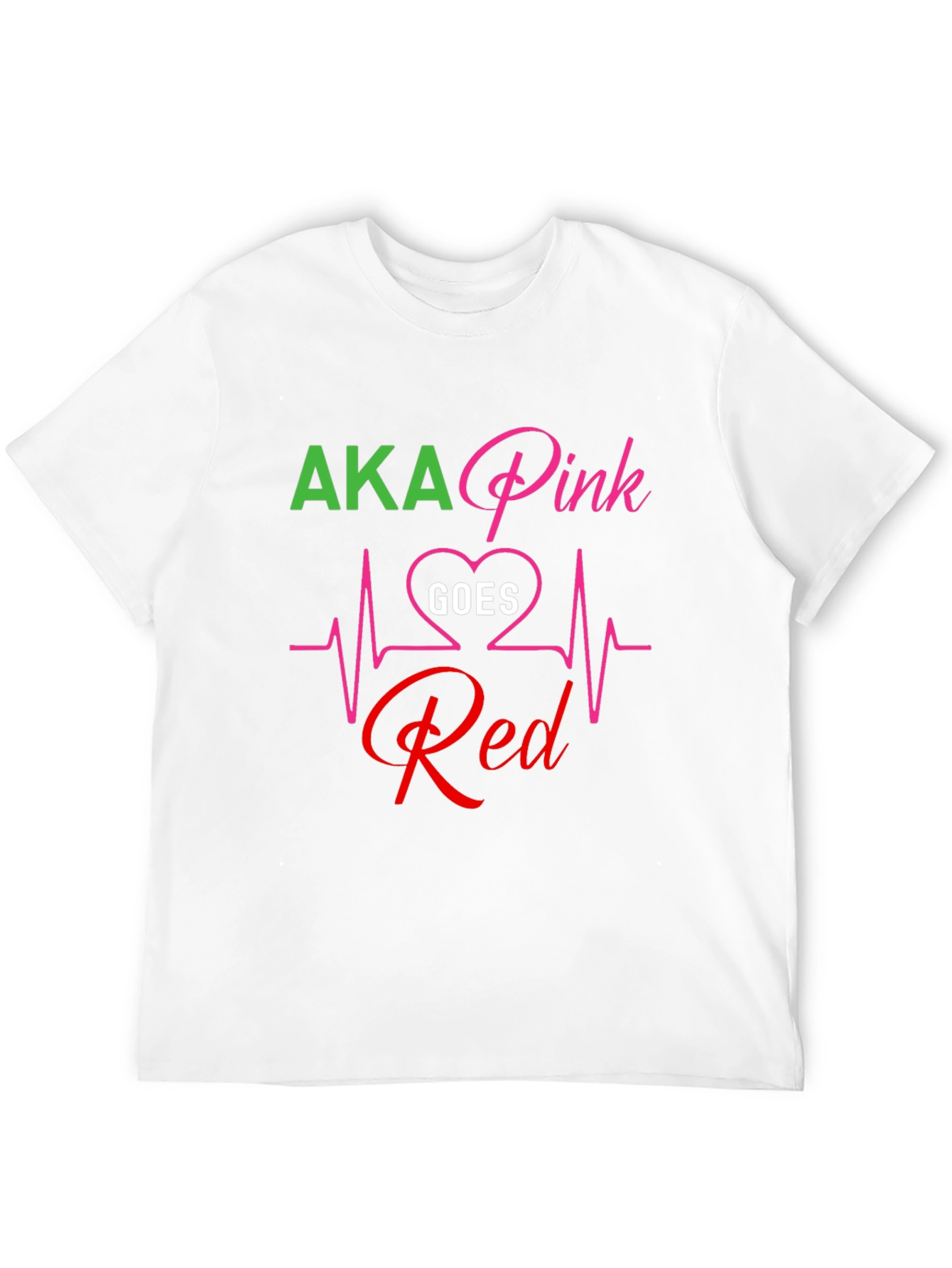 AKA Pink Goes Red Graphic T-Shirt