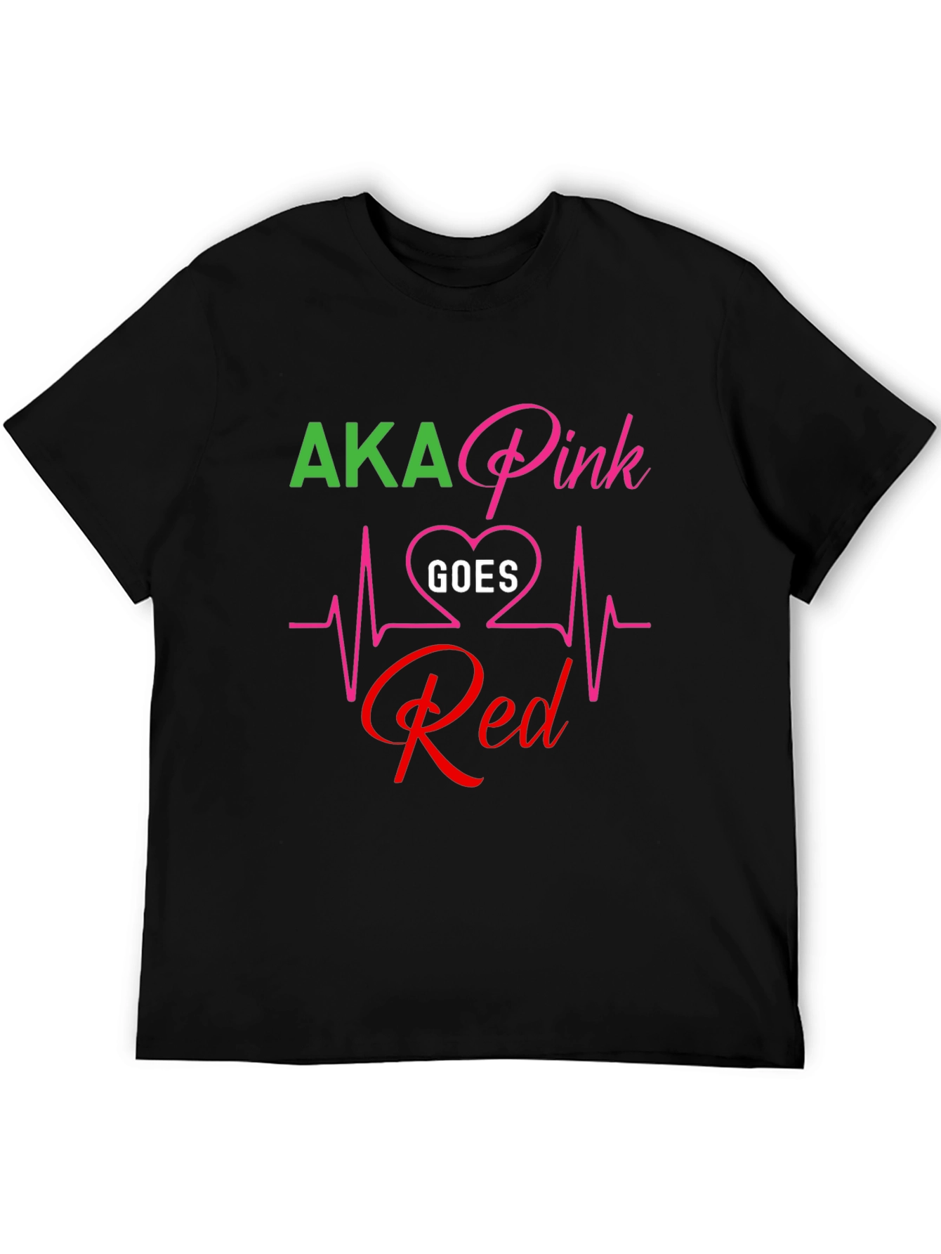 AKA Pink Goes Red Graphic T-Shirt