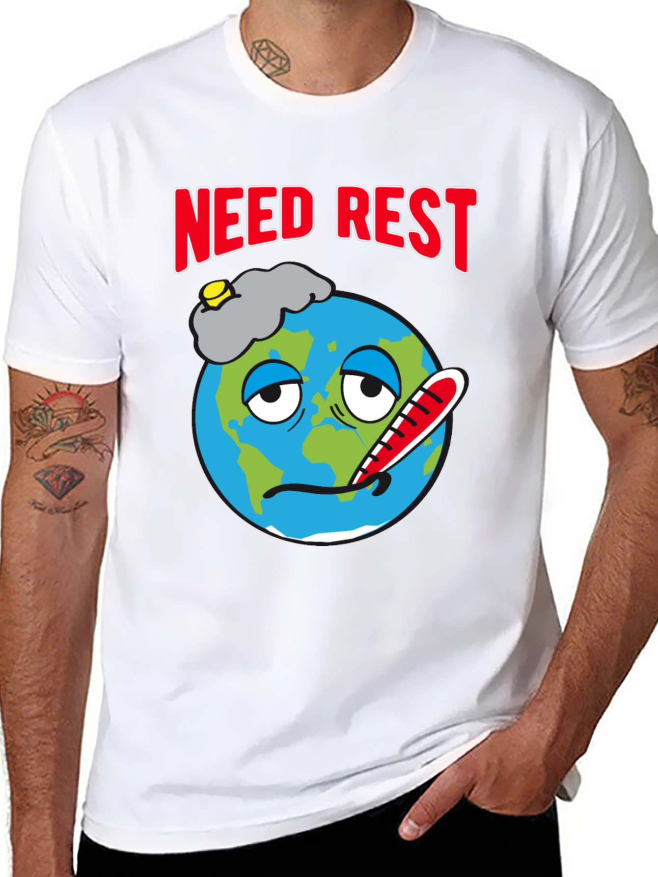 Need Rest Earth Graphic T-Shirt