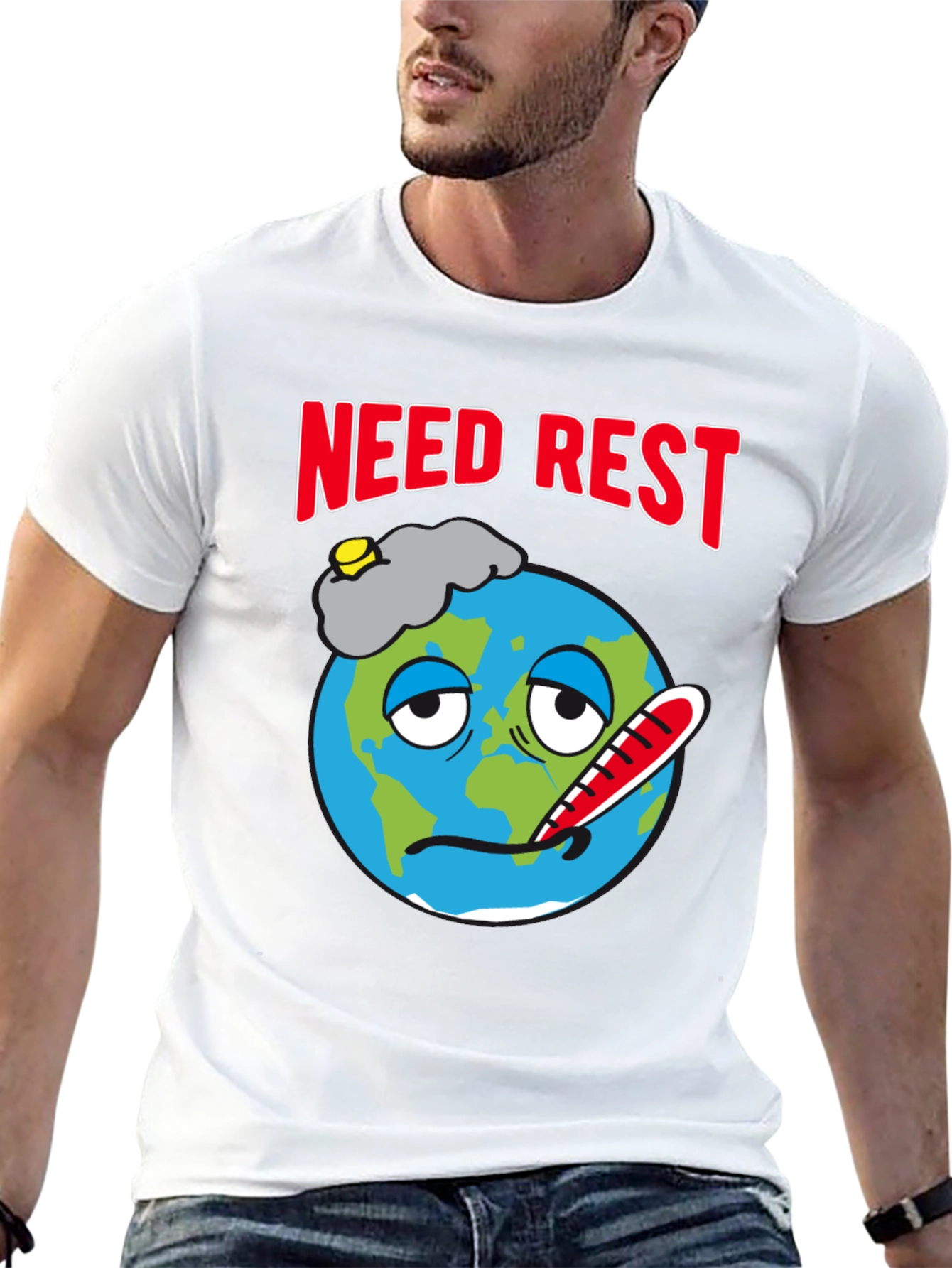 Need Rest Earth Graphic T-Shirt