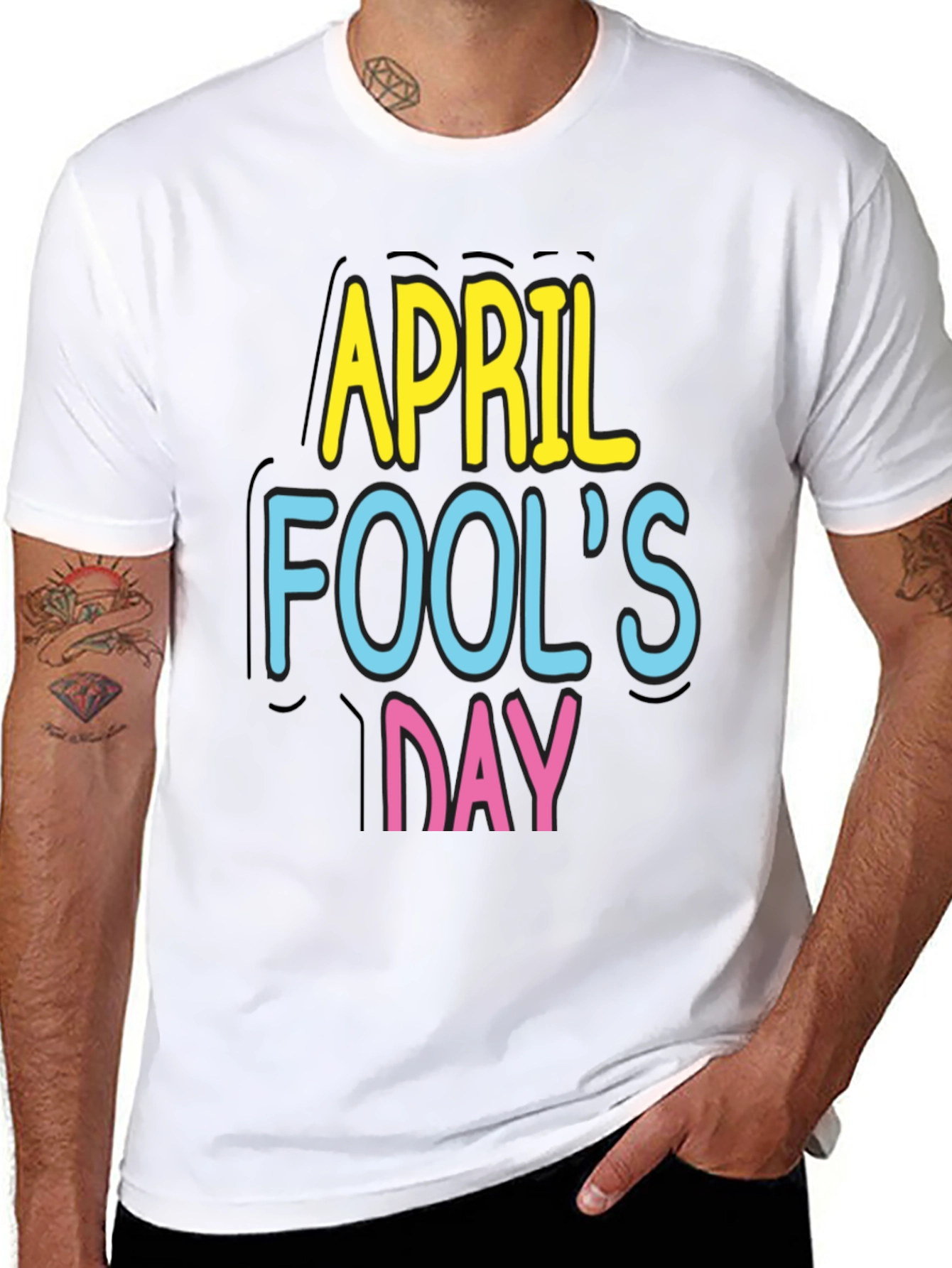 April Fools Day Black Tee Shirt