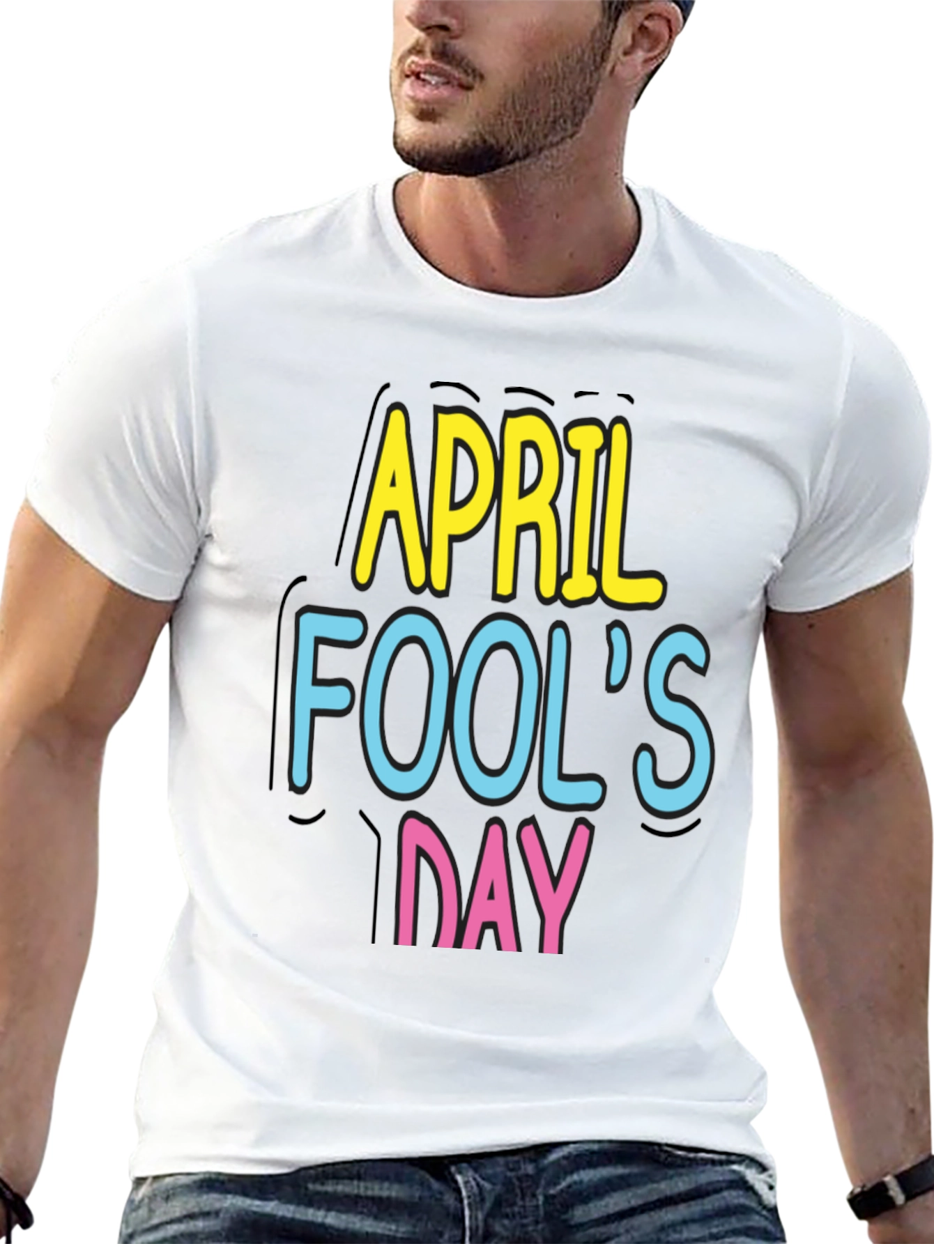 April Fools Day Black Tee Shirt