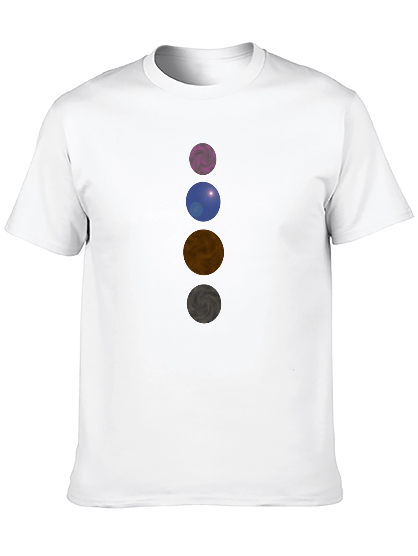 Planetary Sphere Stack Black T-Shirt