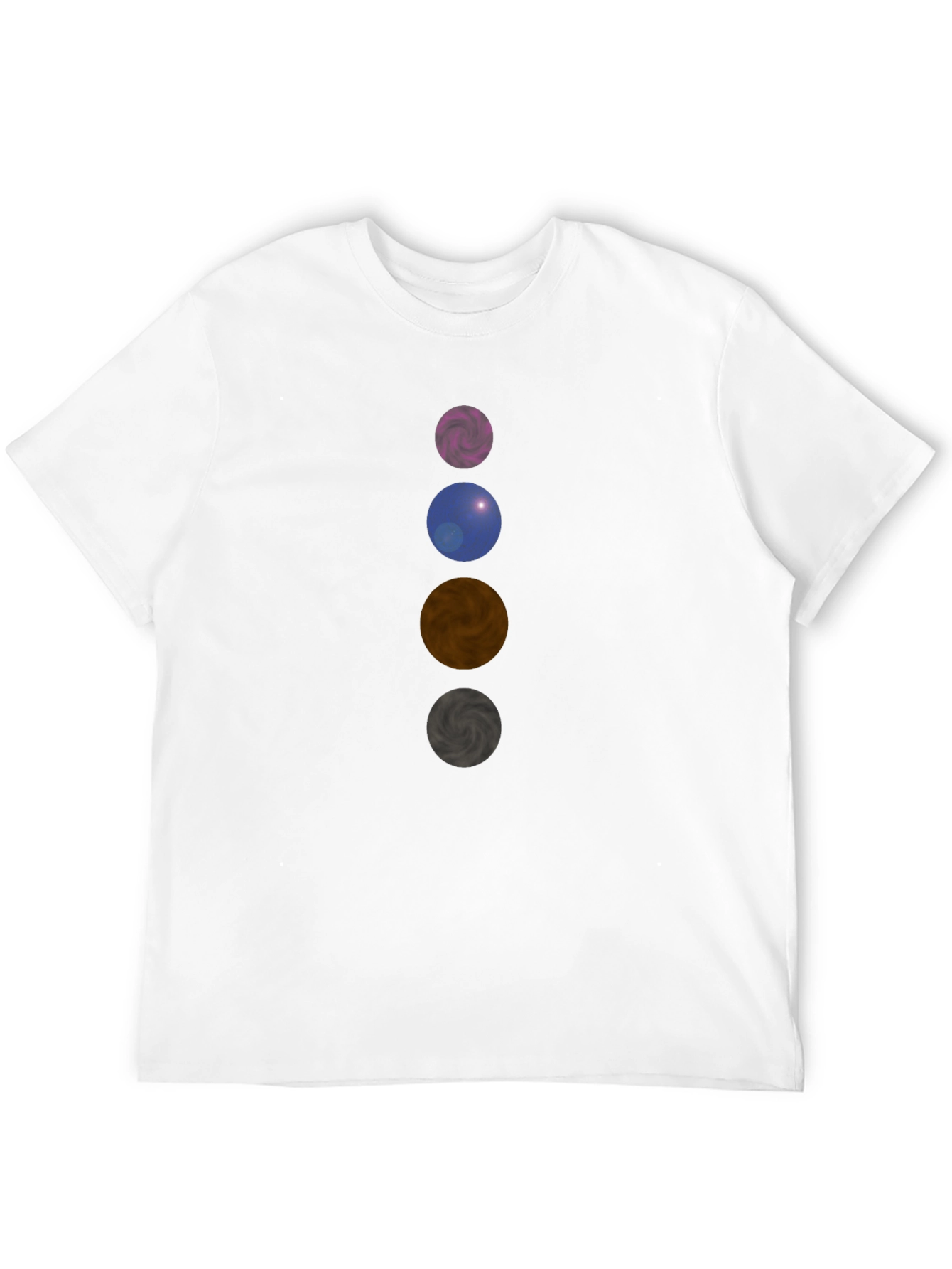 Planetary Sphere Stack Black T-Shirt