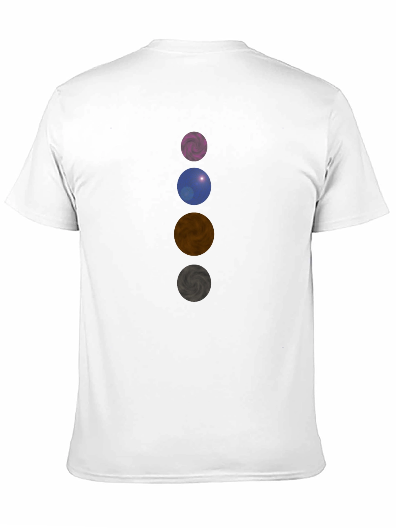 Planetary Sphere Stack Black T-Shirt