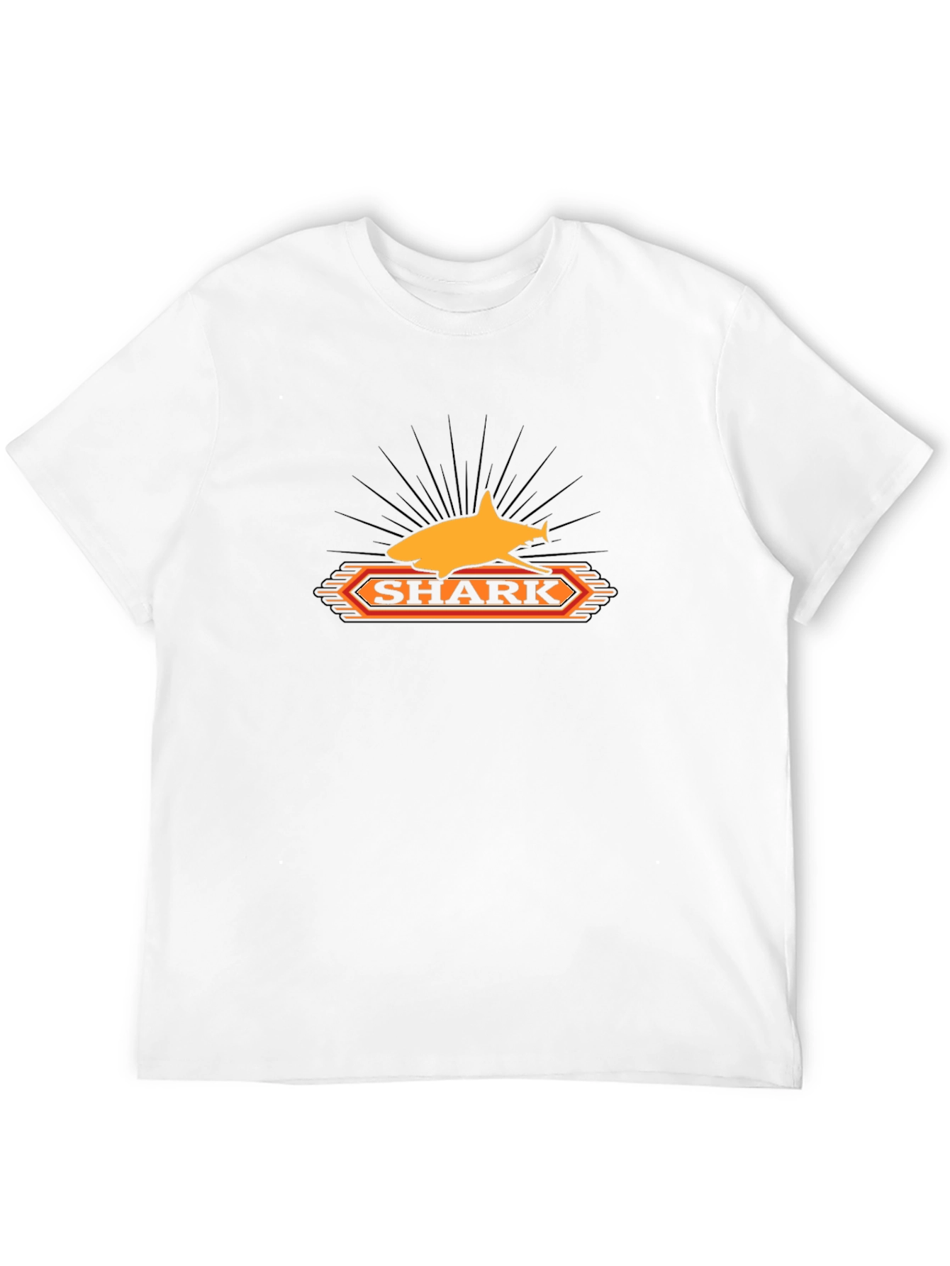 Shark Graphic Tee - Mens Black T-Shirt