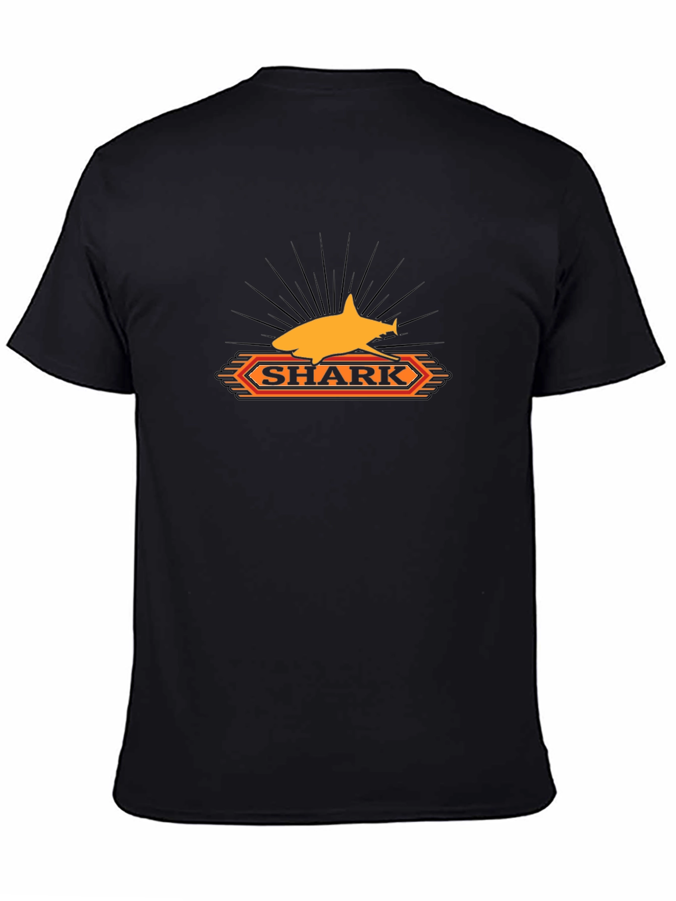 Shark Graphic Tee - Mens Black T-Shirt