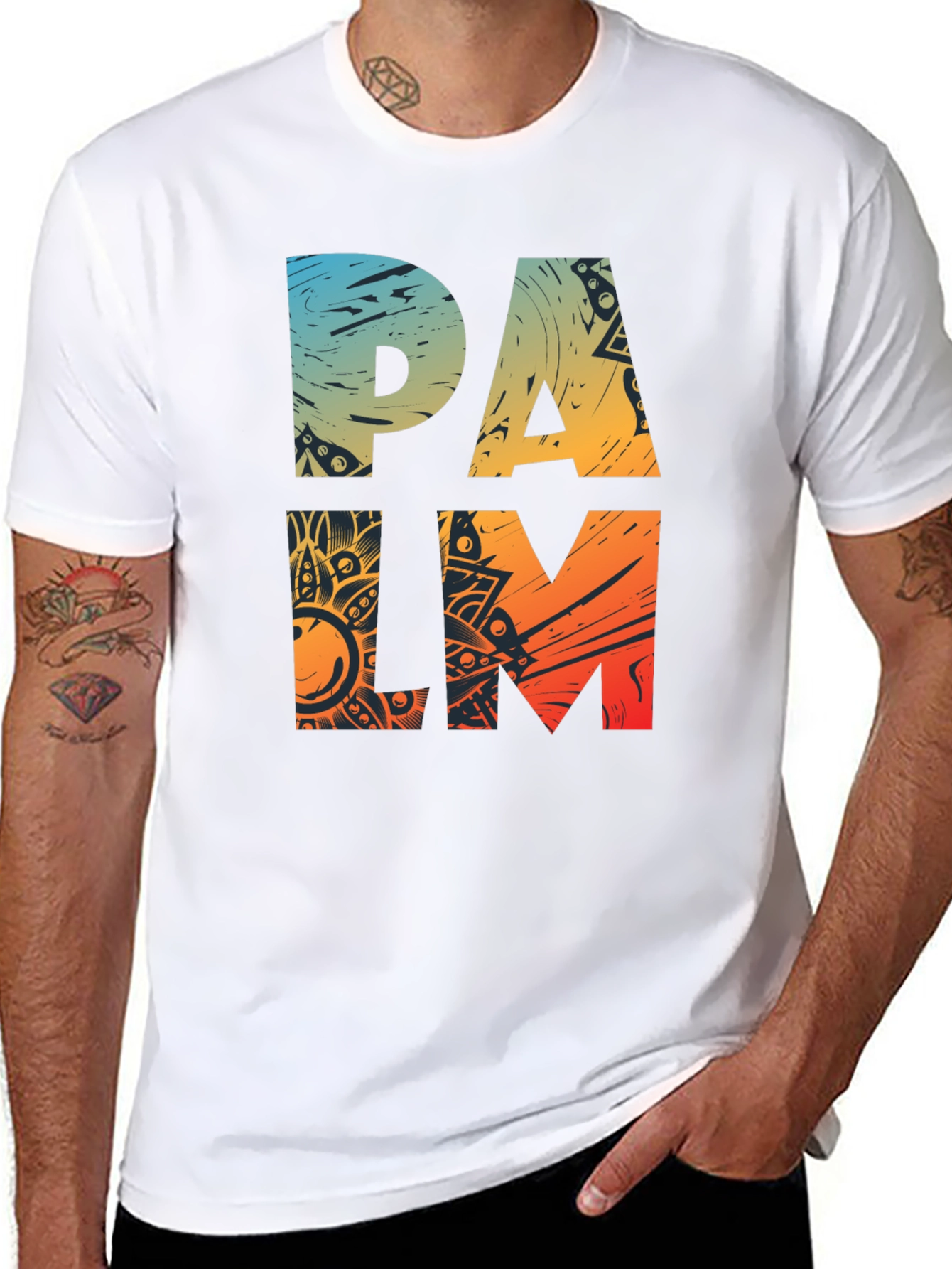 Palm Tree Graphic Tee - Relaxed Fit