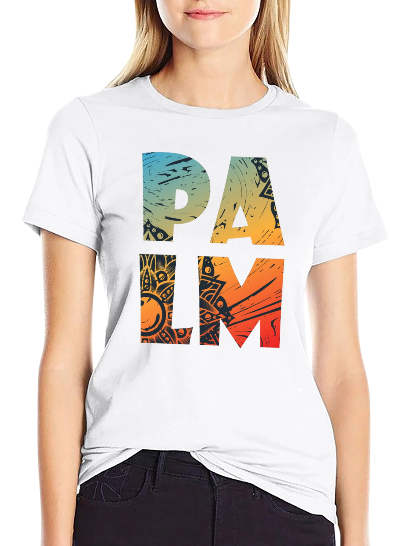 Palm Tree Graphic Tee - Relaxed Fit