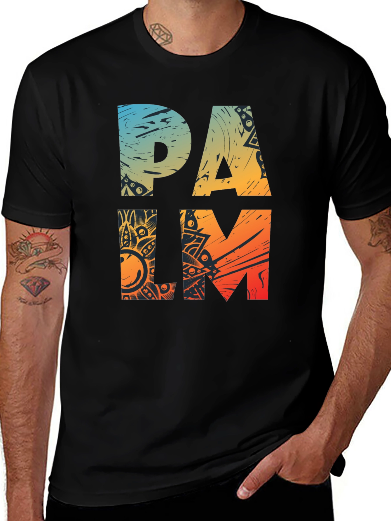 Palm Tree Graphic Tee - Relaxed Fit