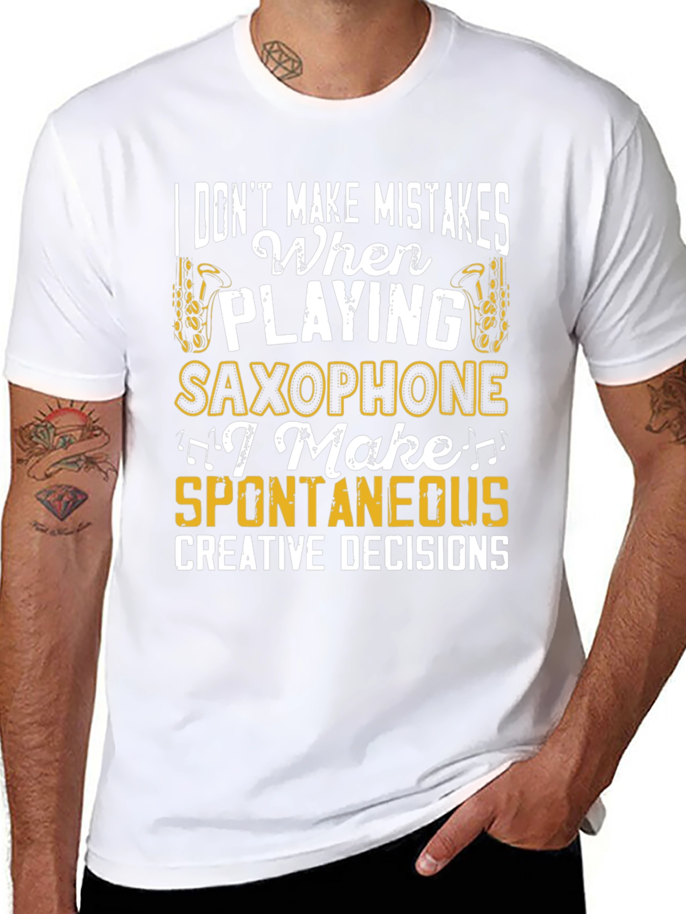 Saxophone Player Humor Graphic T-Shirt