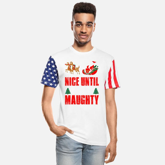 Nice Until Proven Maughty Christmas Tshirt
