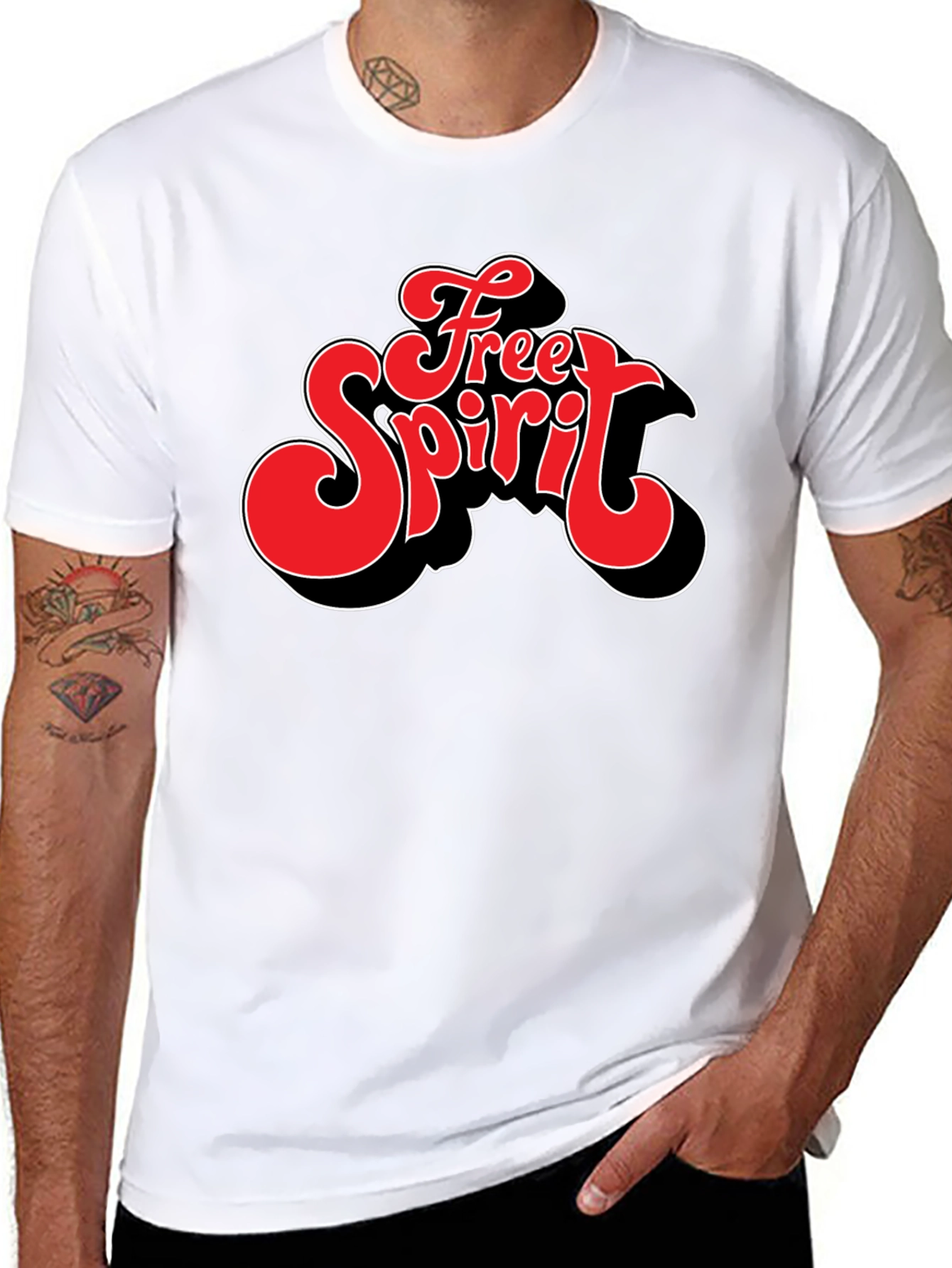 Free Spirit Graphic Tee - Retro Style Shirt