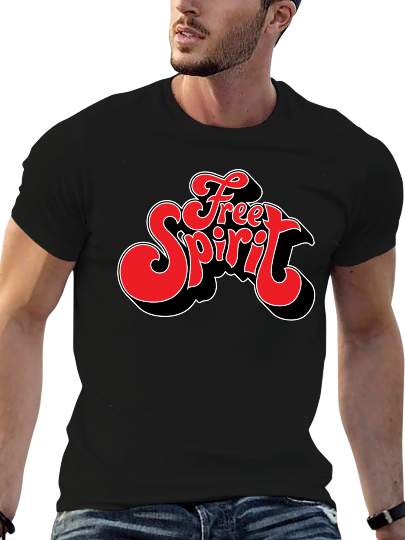 Free Spirit Graphic Tee - Retro Style Shirt