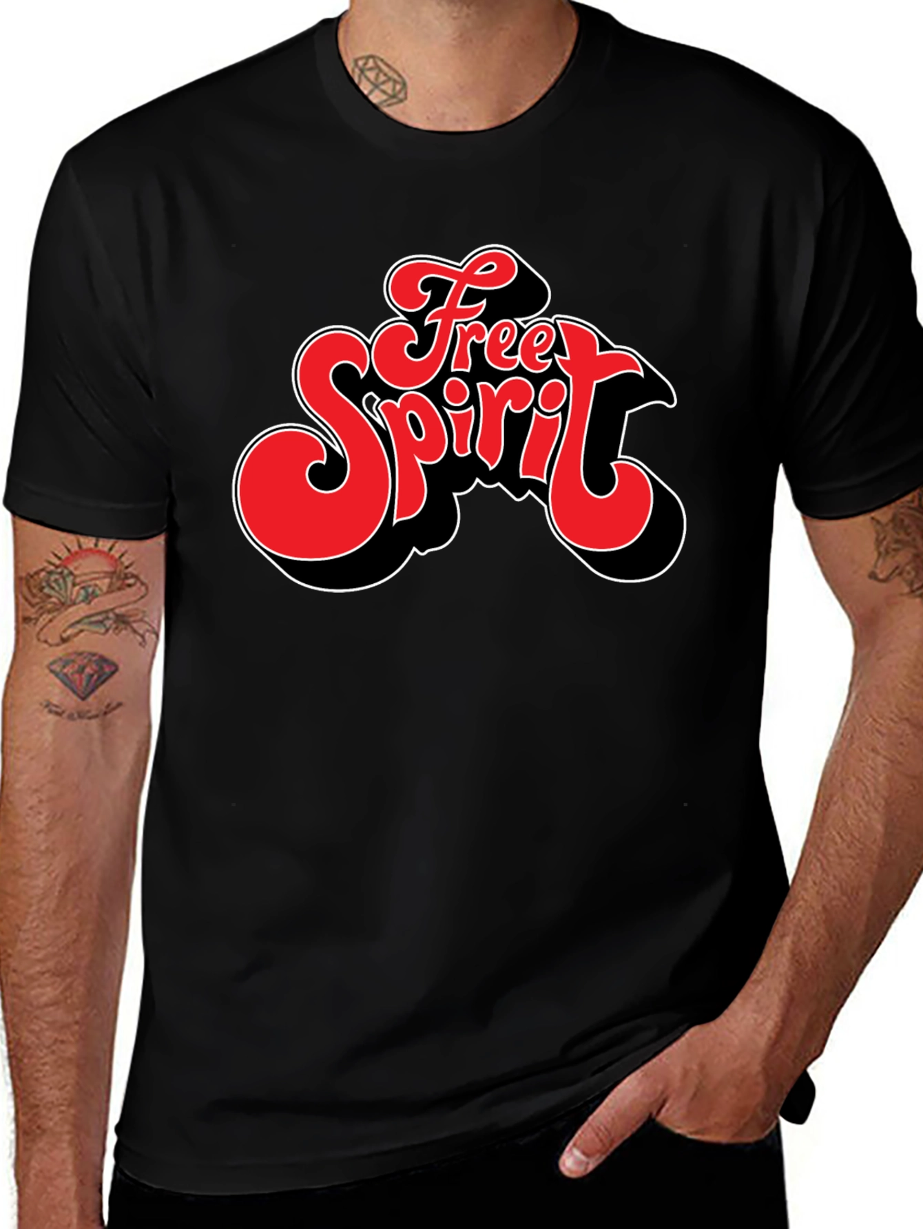 Free Spirit Graphic Tee - Retro Style Shirt