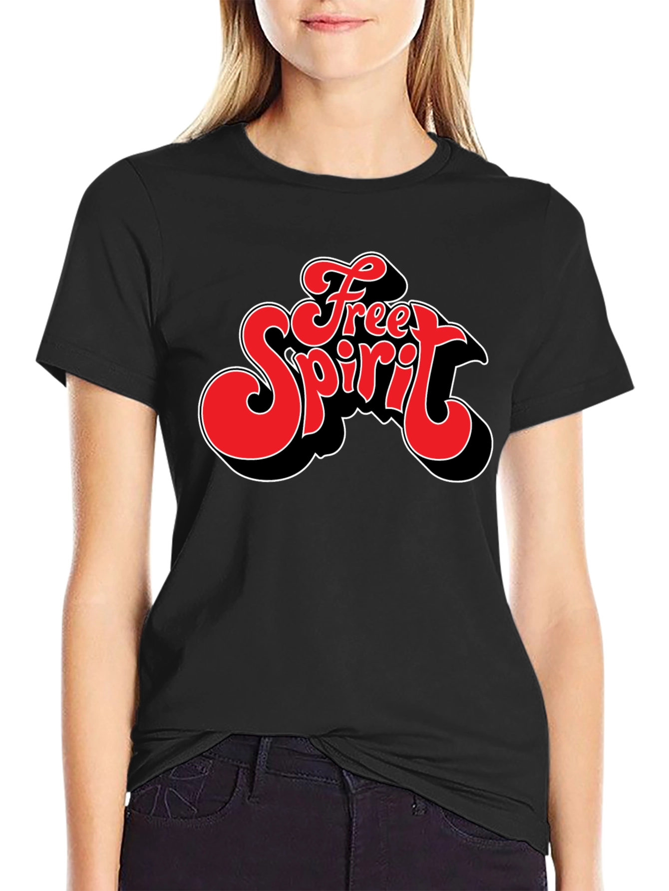 Free Spirit Graphic Tee - Retro Style Shirt